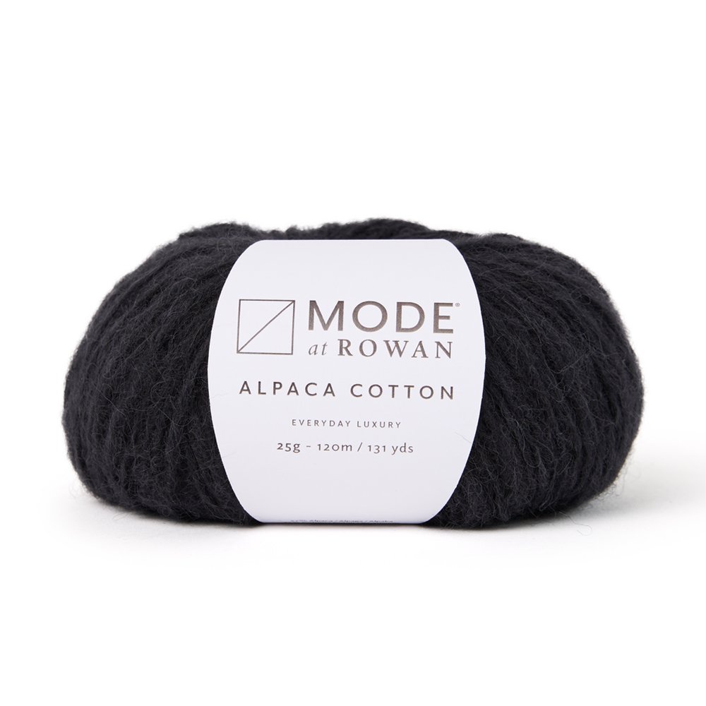 mode at rowan alpaca cotton - noir (010) -25gr (120mt) | 1st