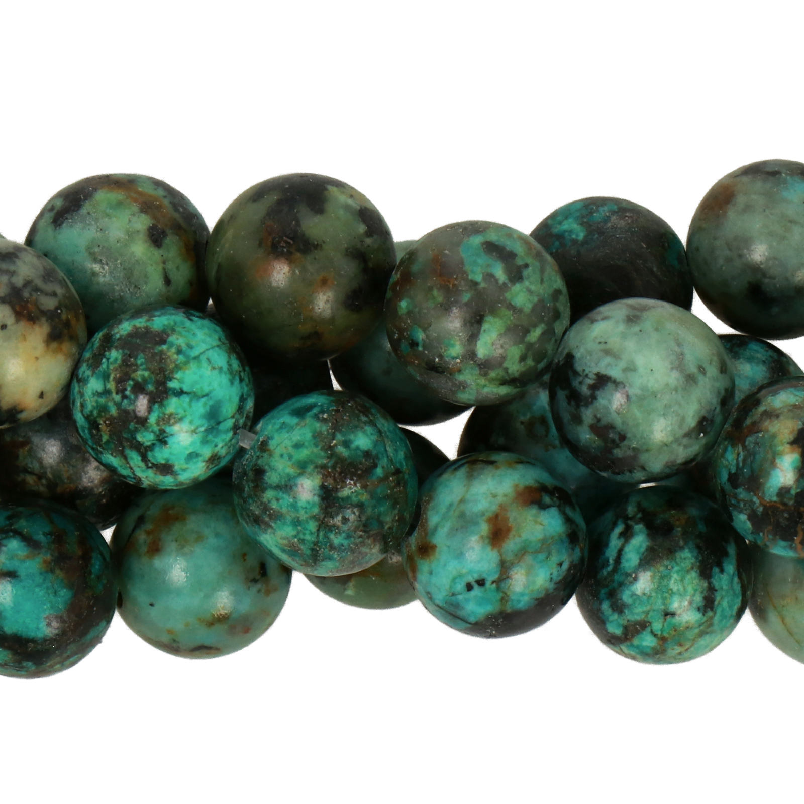 african turquoise smooth round 8mm | 15/16-inch strand