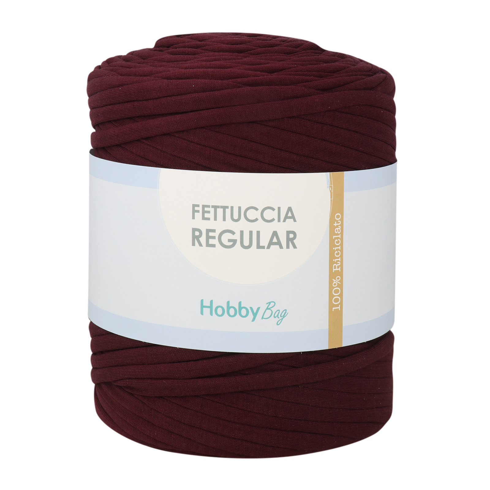 hobbybag t-shirt yarn fettuccia regular - purple carrot - 700-900gr aprox (110-130mt) | 1pc