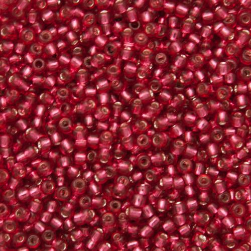 rocaille toho seed beads 11/0 silver-lined mauve (2218) | 10gr