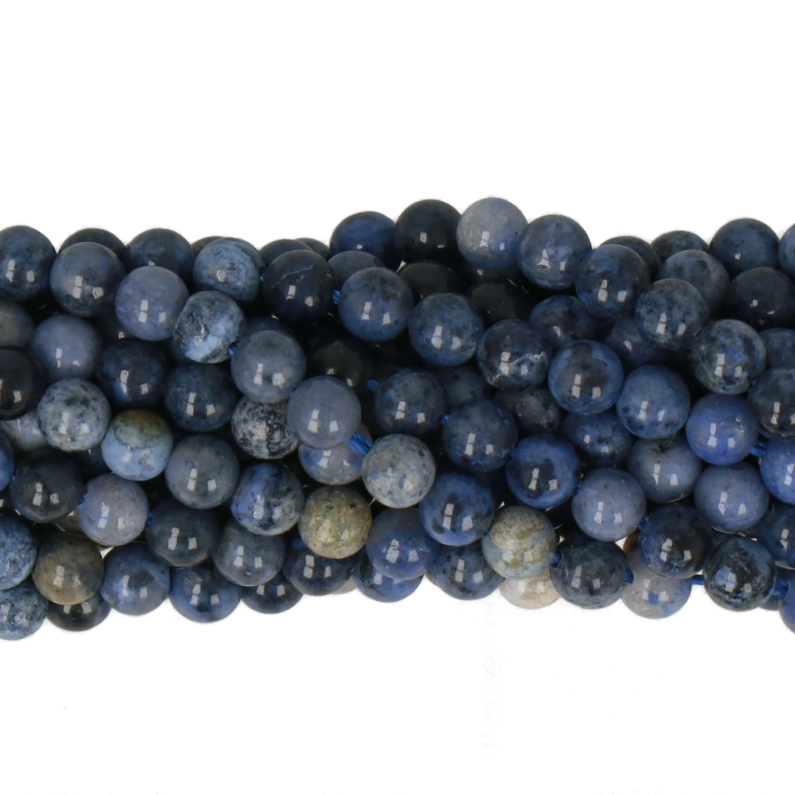 dumortierite smooth round 3mm | 15/16-inch strand