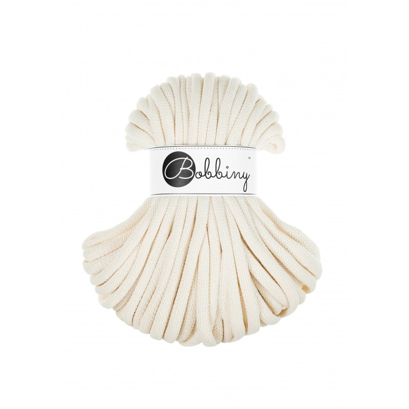 bobbiny jumbo braided cord - natural 9mm - 30mt | 1pc