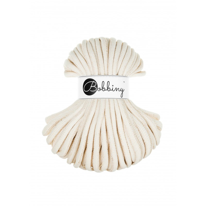 bobbiny jumbo braided cord - golden natural 9mm - 30mt | 1pc