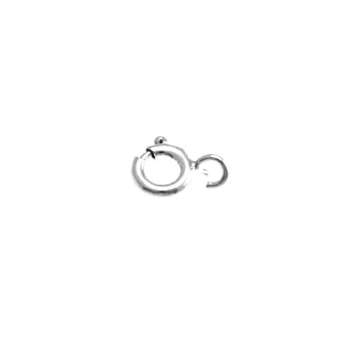 sterling silver spring ring clasp 6mm | 4pc