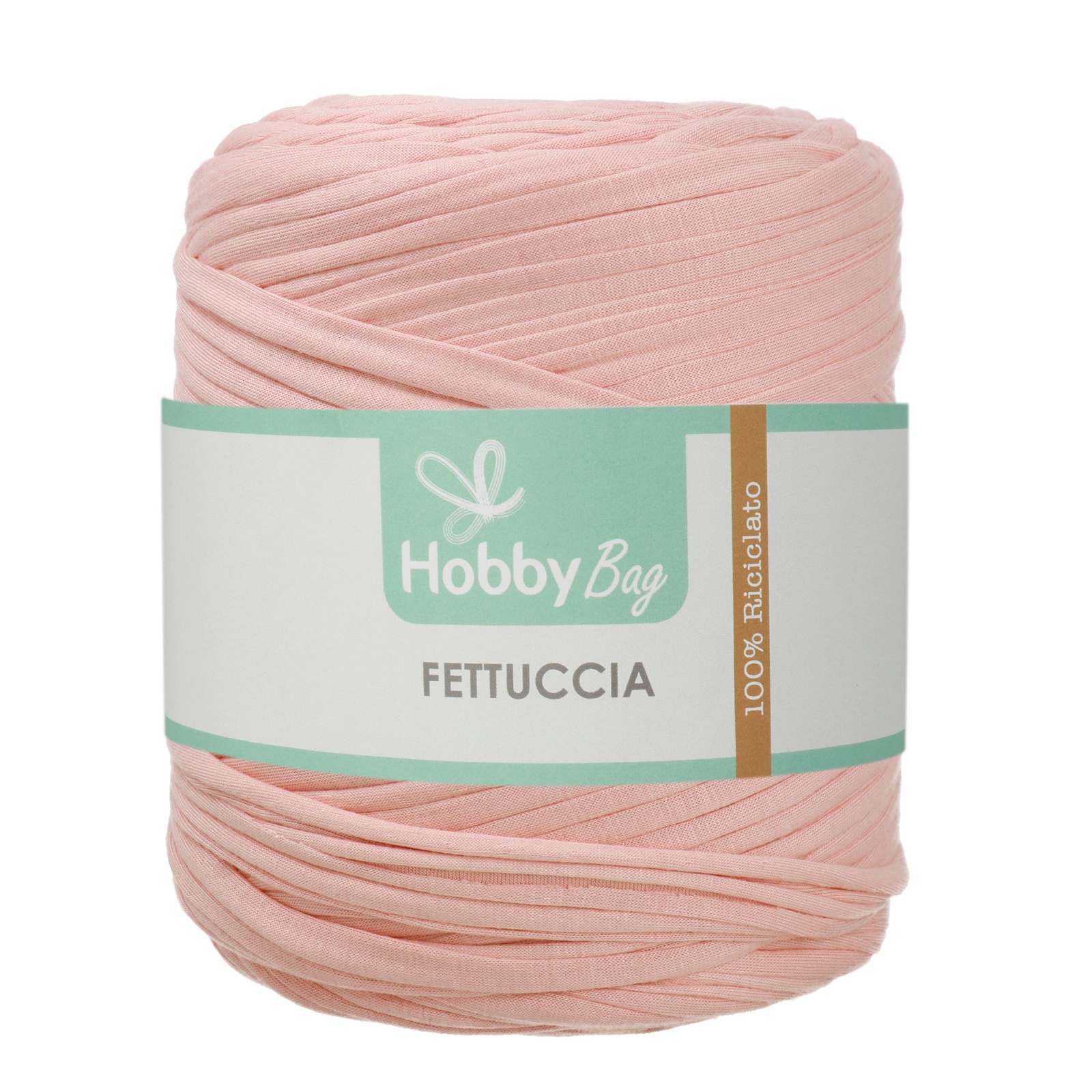 hobbybag t-shirt yarn fettuccia regular - candy - 700-900gr aprox (110-130mt) | 1pc