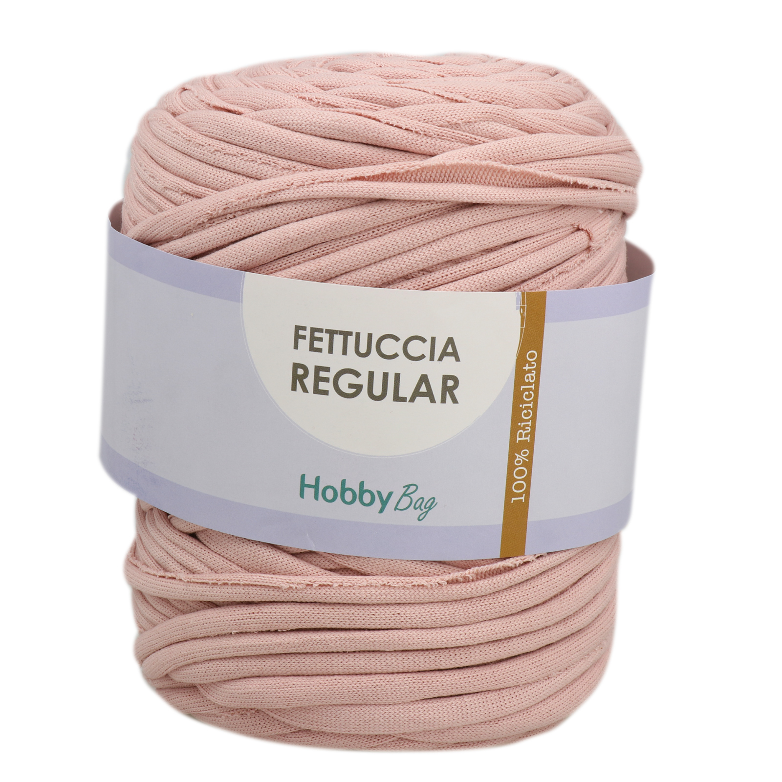 hobbybag t-shirt yarn fettuccia regular - rosa bohemien - 700-900gr ca. (110-130mt) | 1st