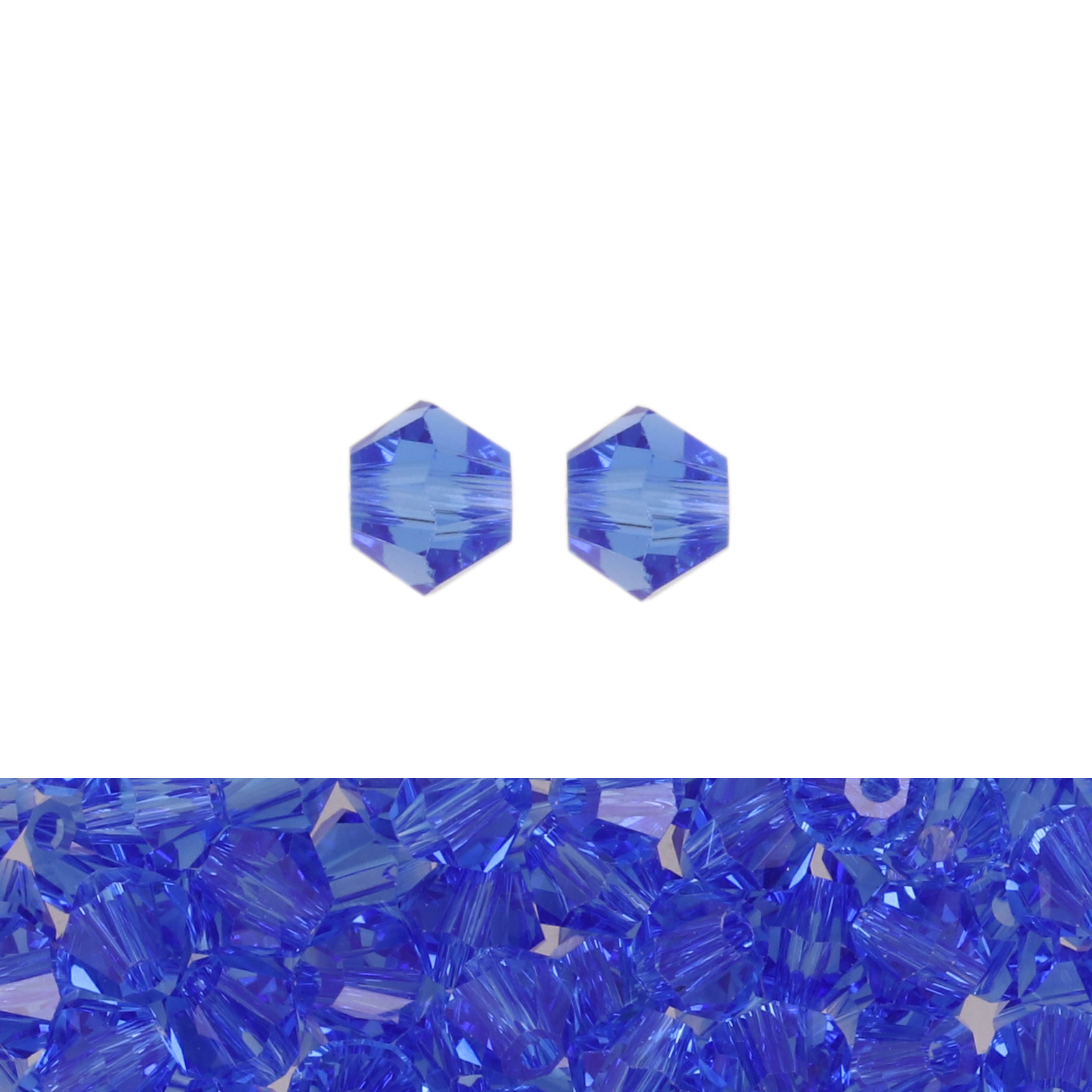 bicone brilliant cobalt 4mm | 120pc
