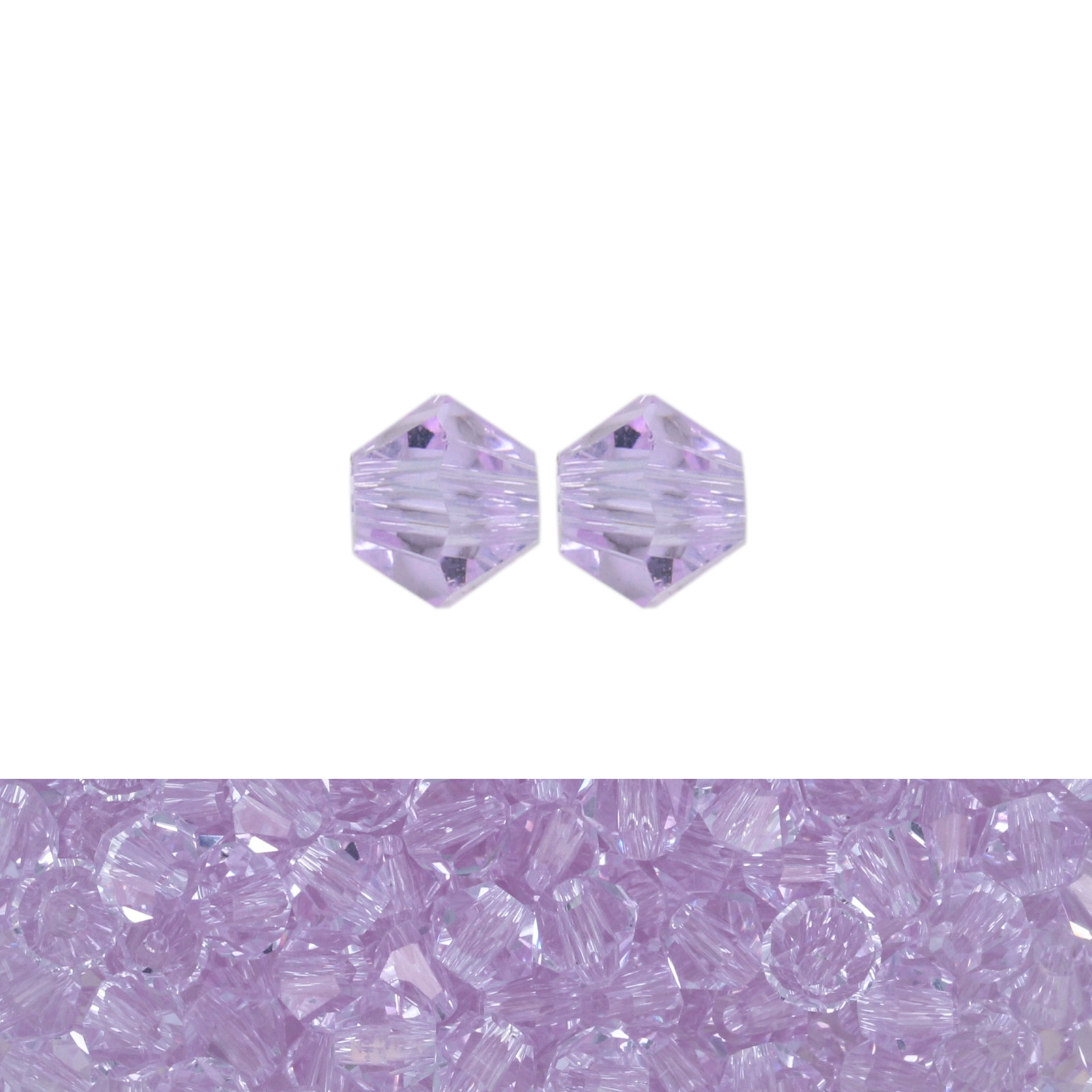 bicone brilliant violet 4mm | 120pc