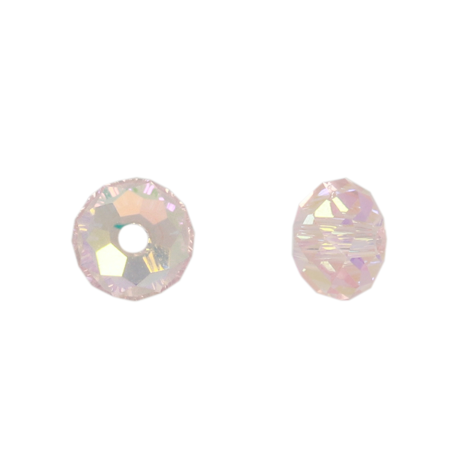roundelle brilliant rosaline ab 6x4mm | 50pc