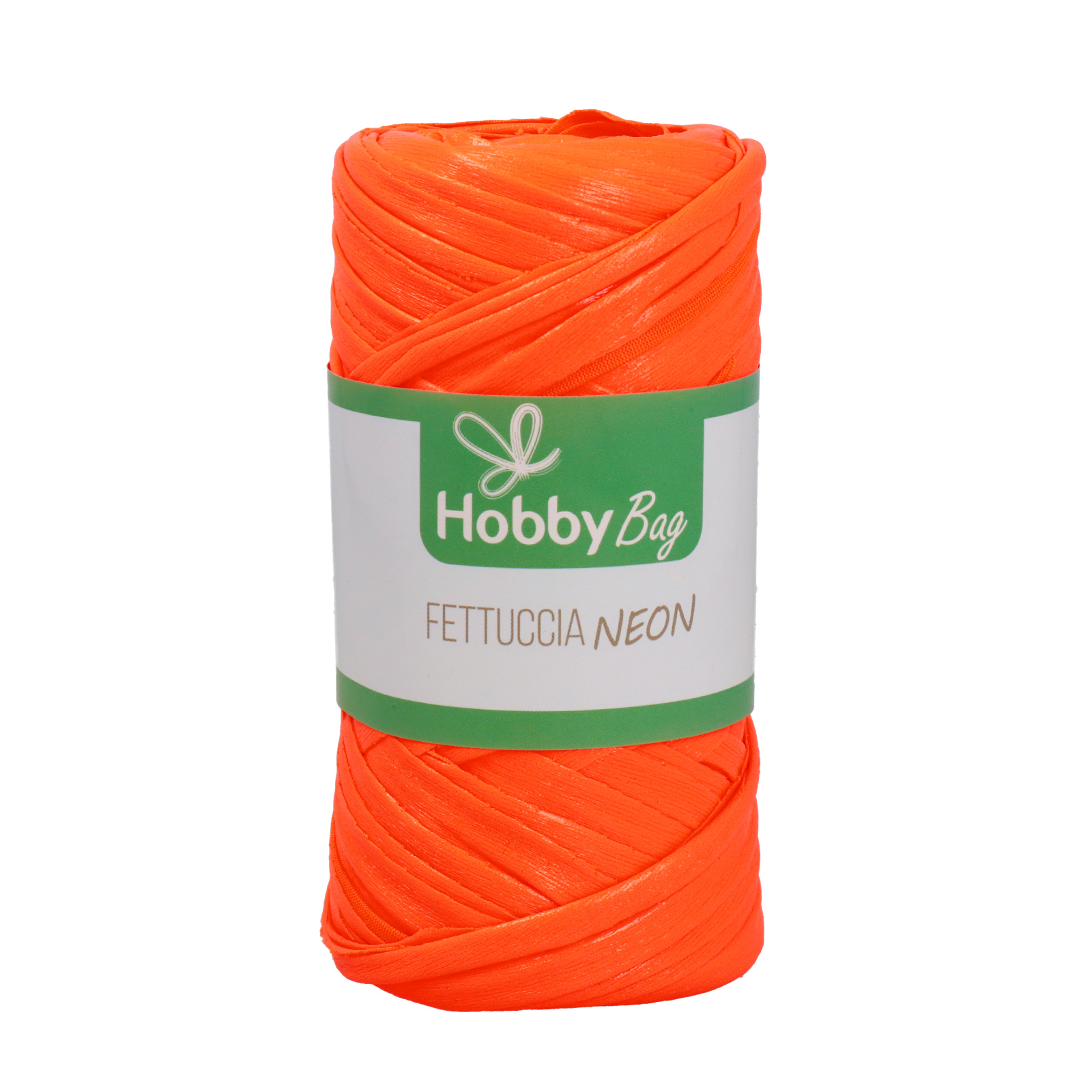 hobbybag t-shirt yarn fettuccia neon - orange - 120-130gr (50mt) | 1st
