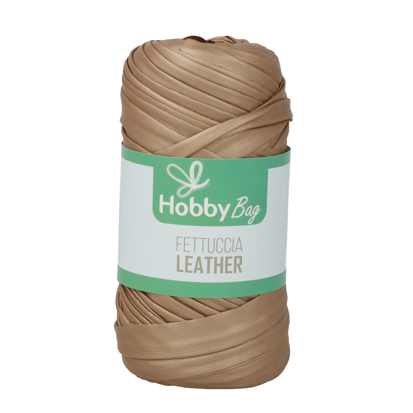 hobbybag fettuccia leather - koffee - 120-130gr (50mt) | 1st