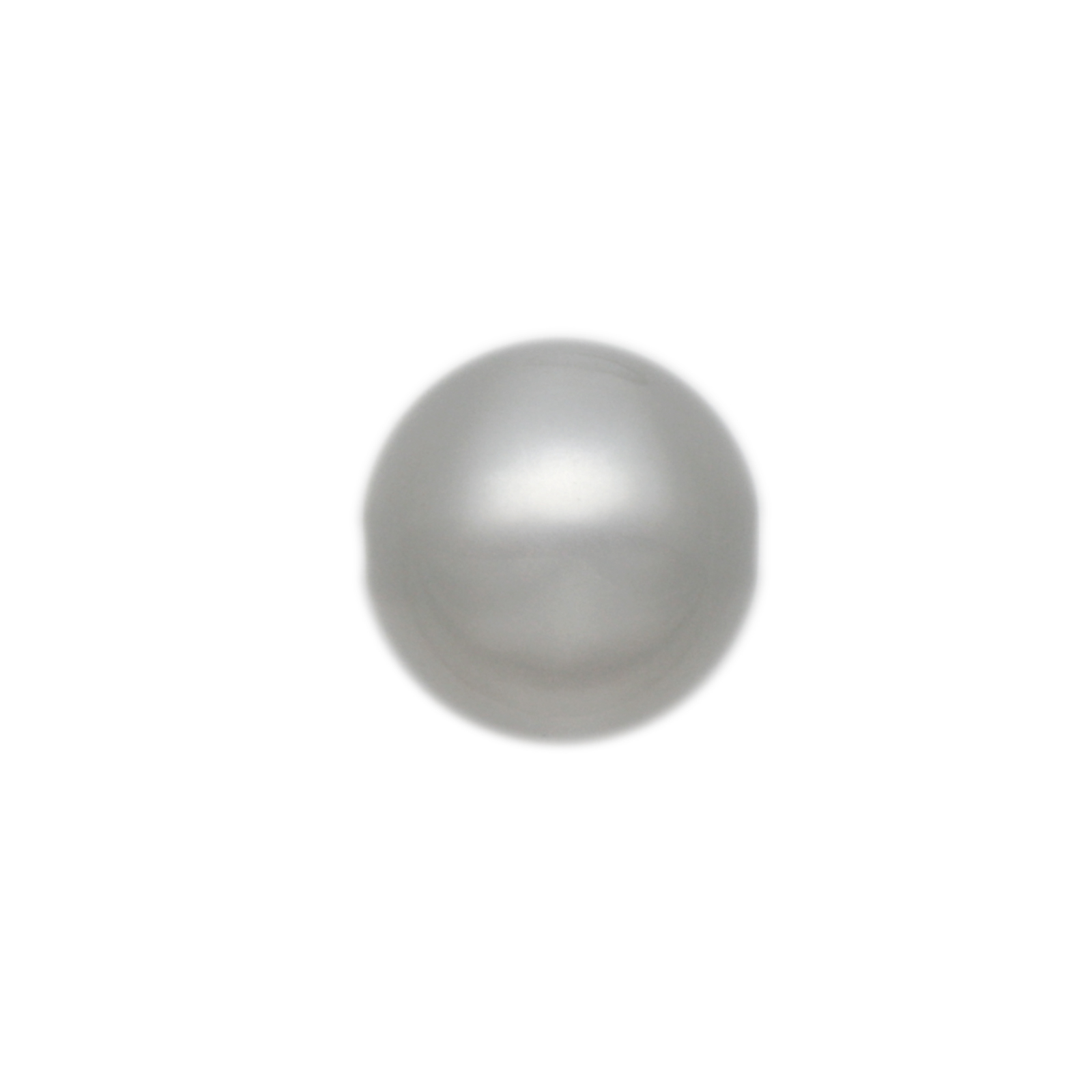 perle polaris glänzend - runde grau 6mm | 10st