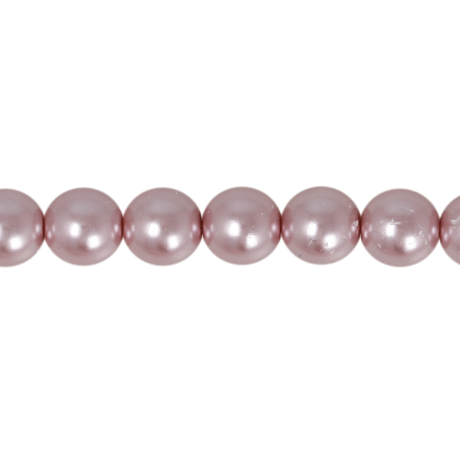czech glass pearl beads - mauve round 6mm | 75pc