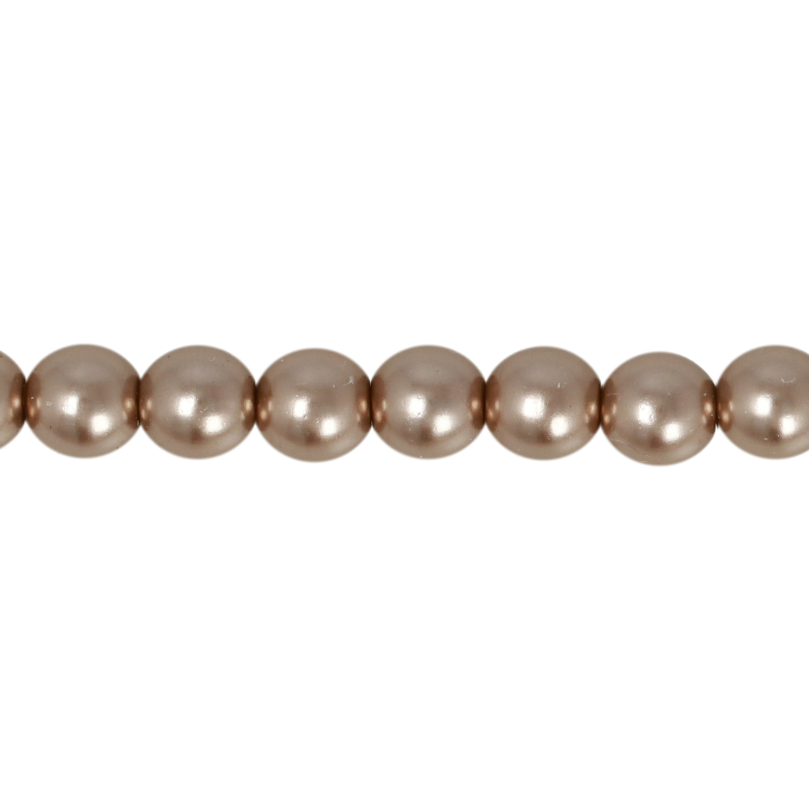 czech glass pearl beads - light bronze round 4mm | 120pc