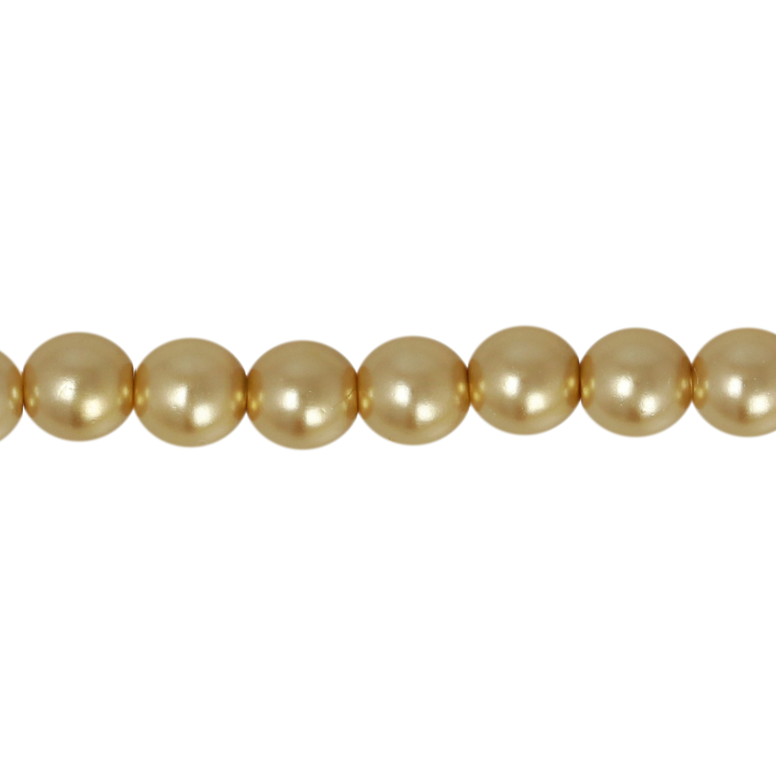 böhmische glas perlmutt rundperlen light gold 4mm | 120st