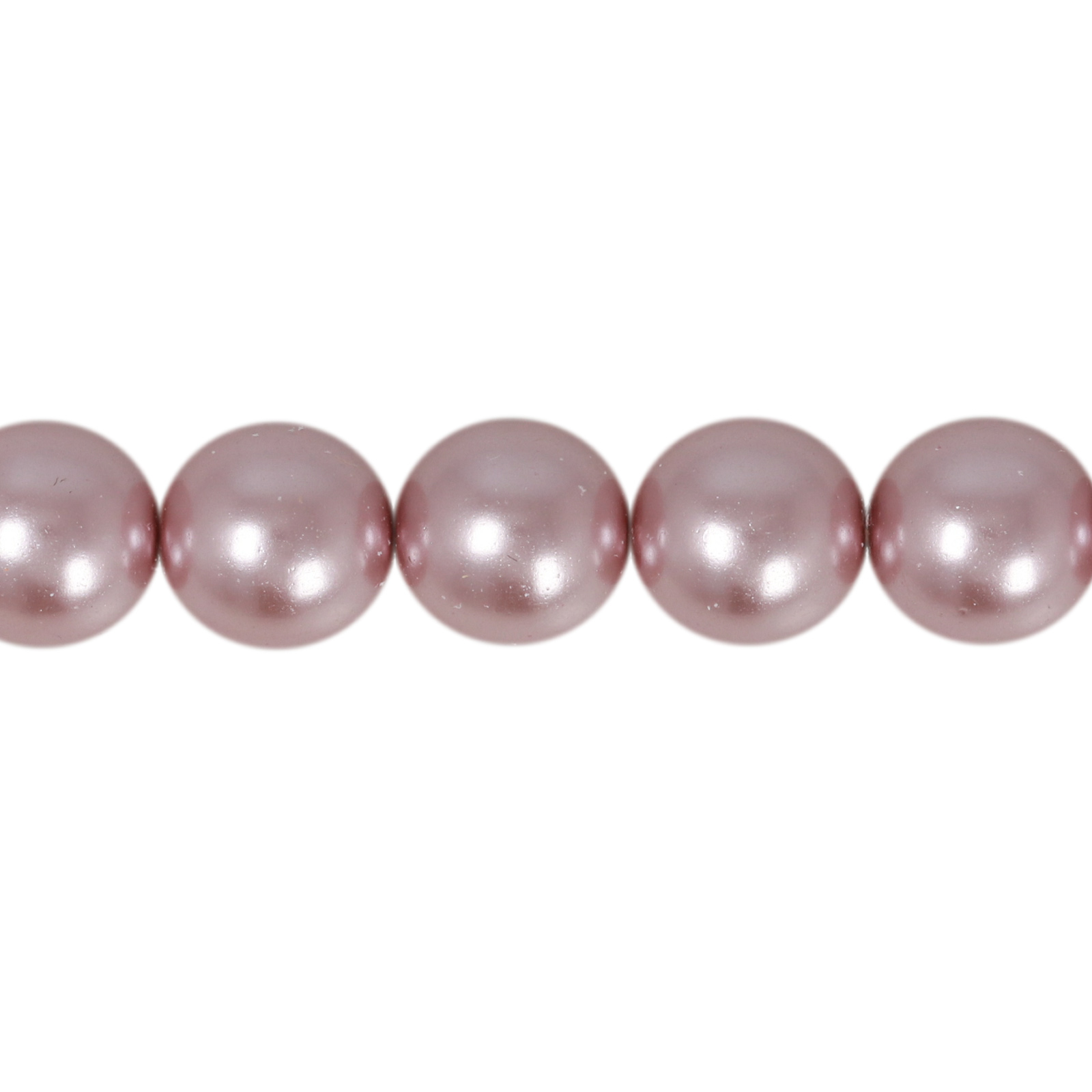 czech glass pearl beads - mauve 8mm | 50pc