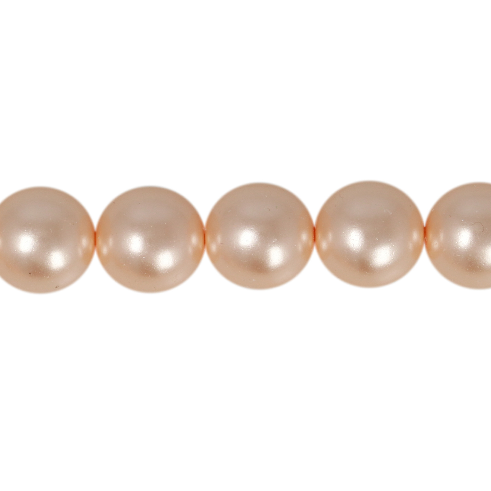czech glass pearl beads - creamrose 8mm | 50pc