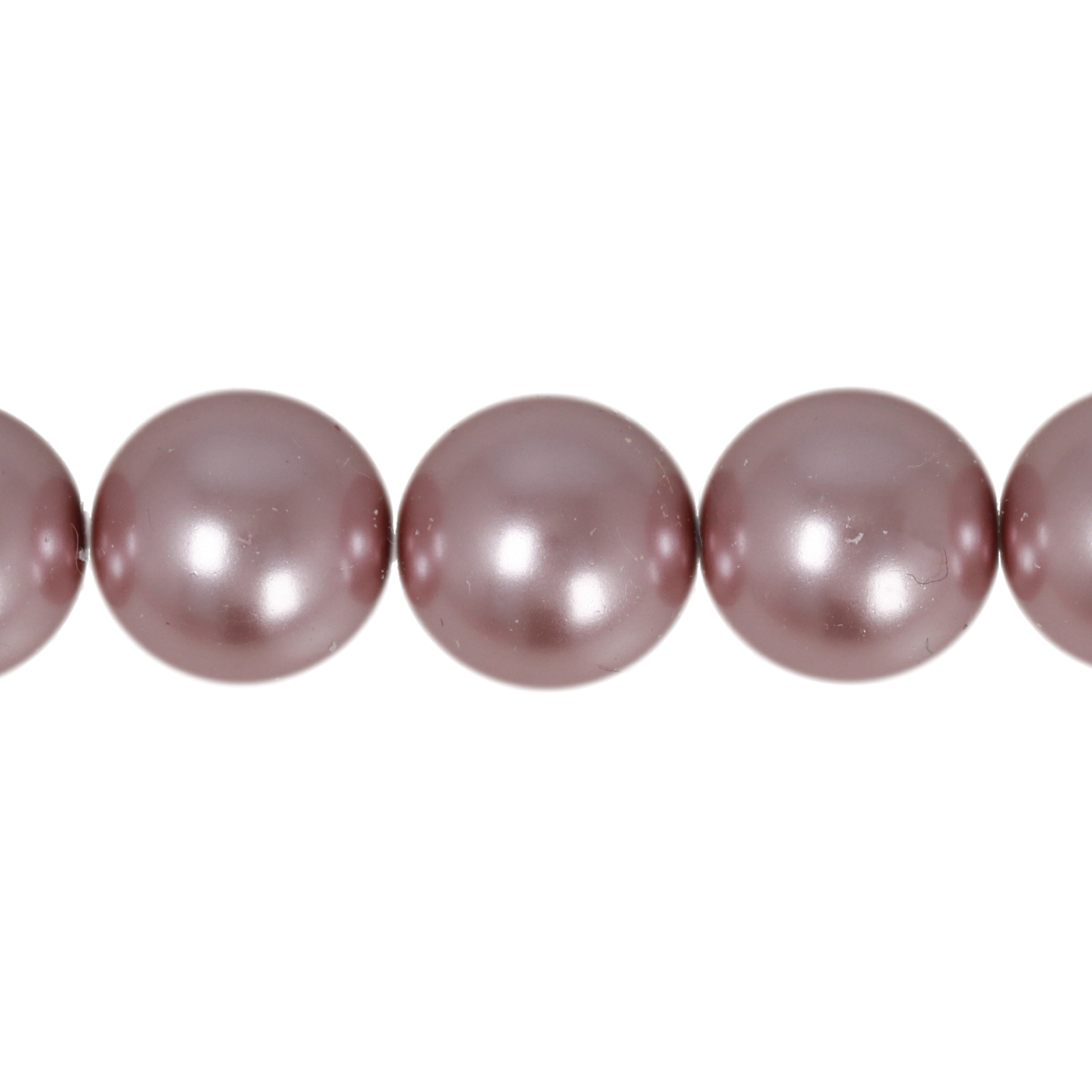 czech glass pearl beads - mauve round 10mm | 25pc