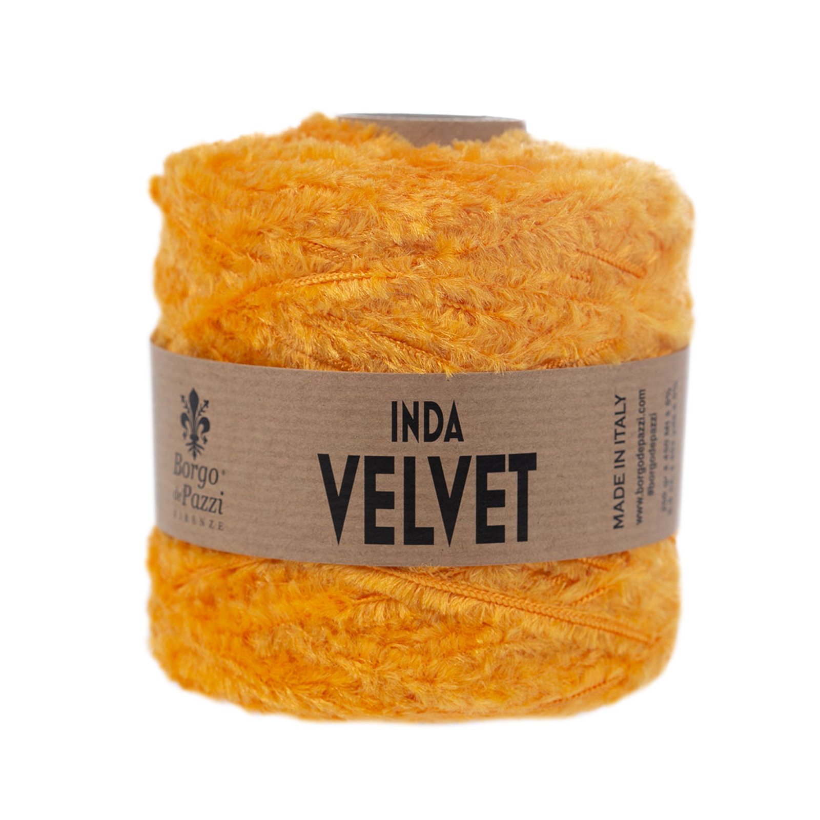 borgo de' pazzi inda velvet - yellow (23) - 250gr (450mt) | 1pc