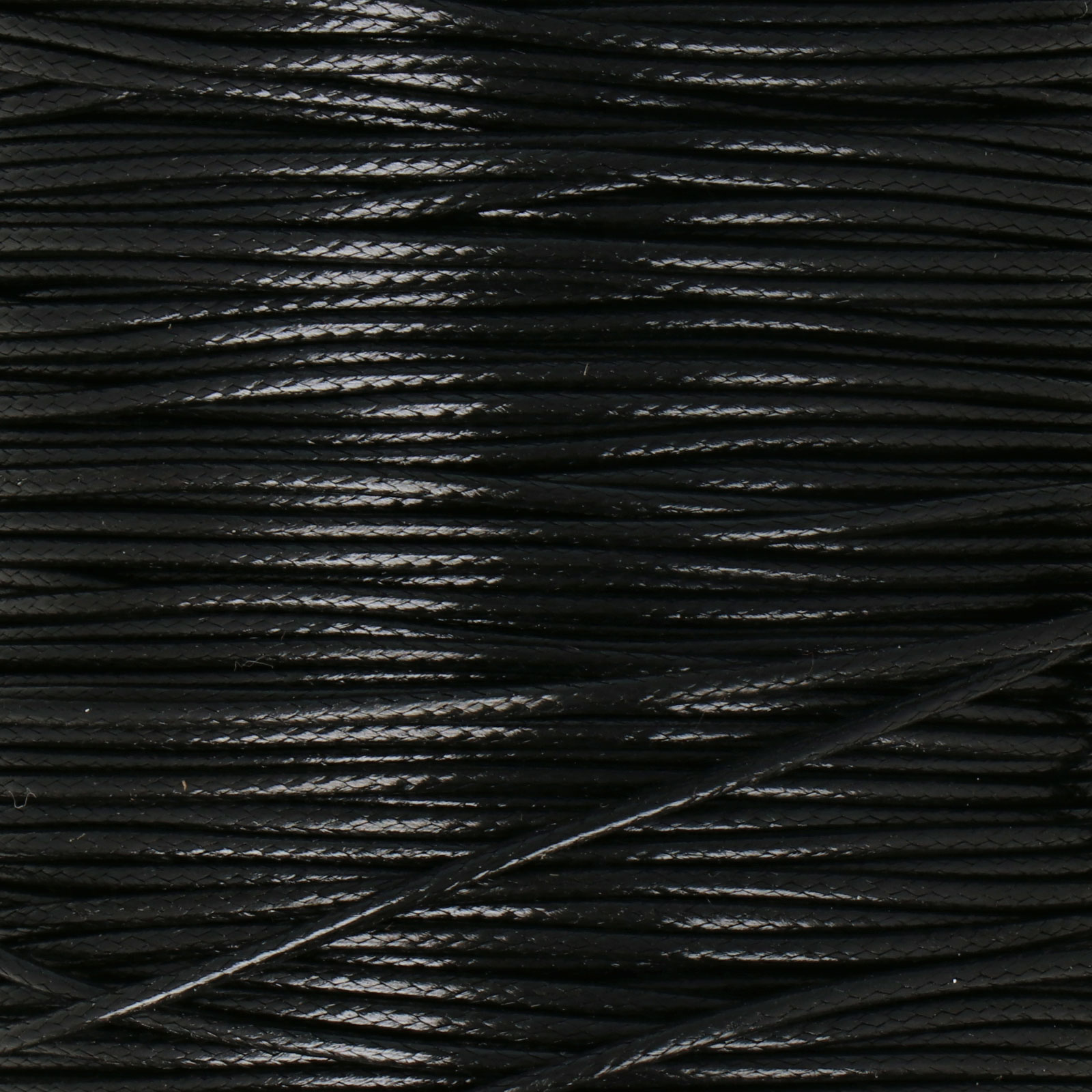 black waxed synthetic cord 1mm | 20mt