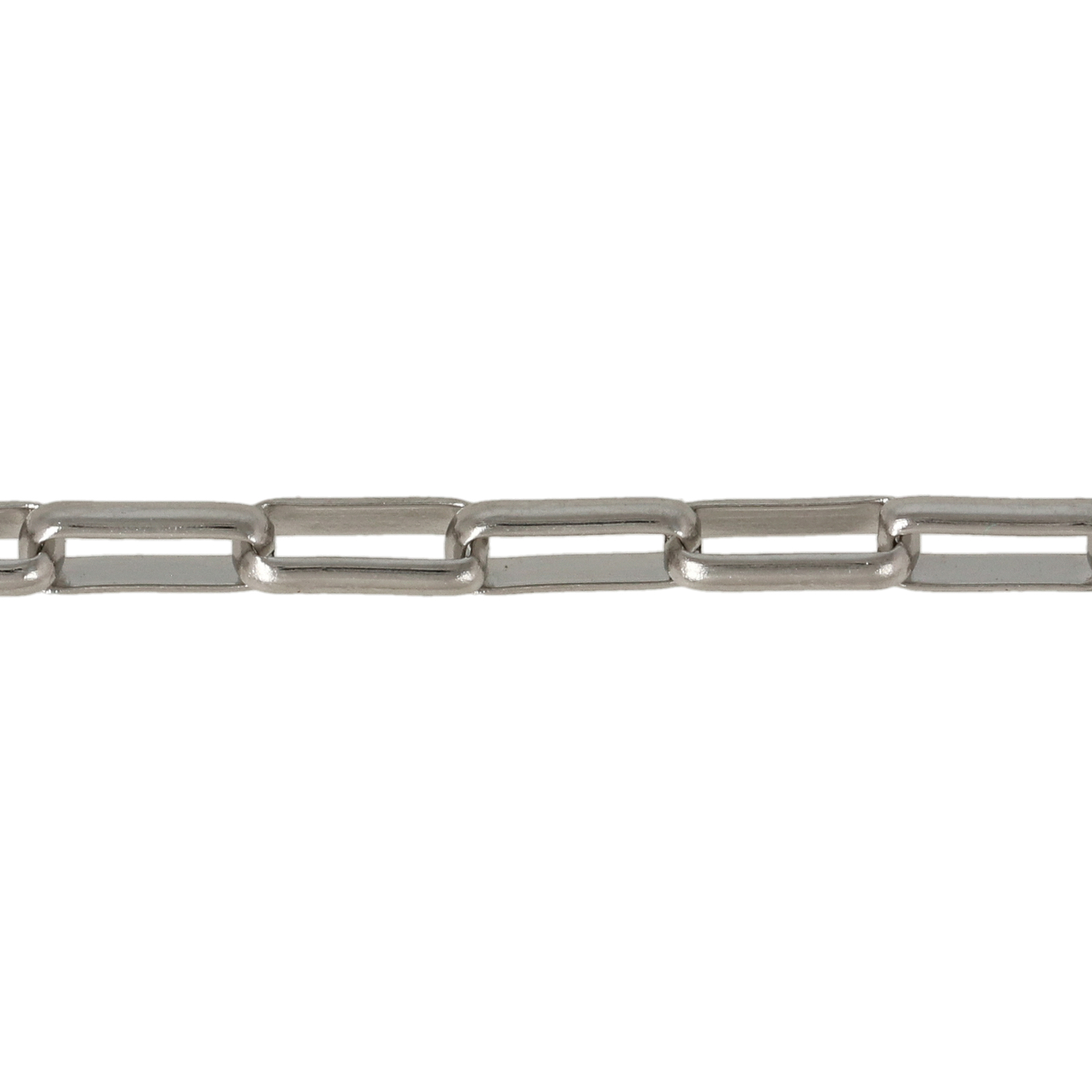 stainless steel rectangle flat chain 7x2,5mm | 1mt