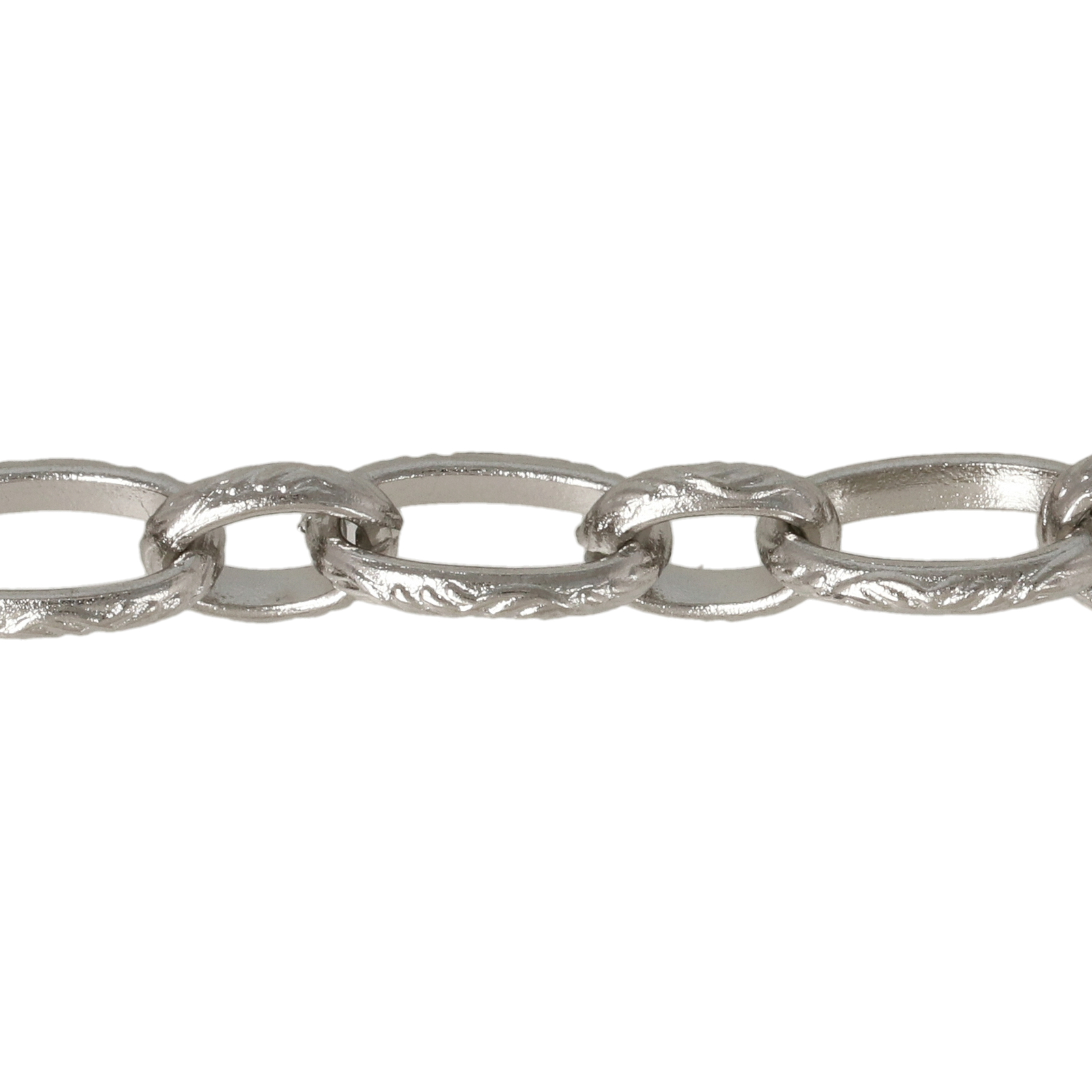 stainless steel oval flat chain 10x6mm | 1mt
