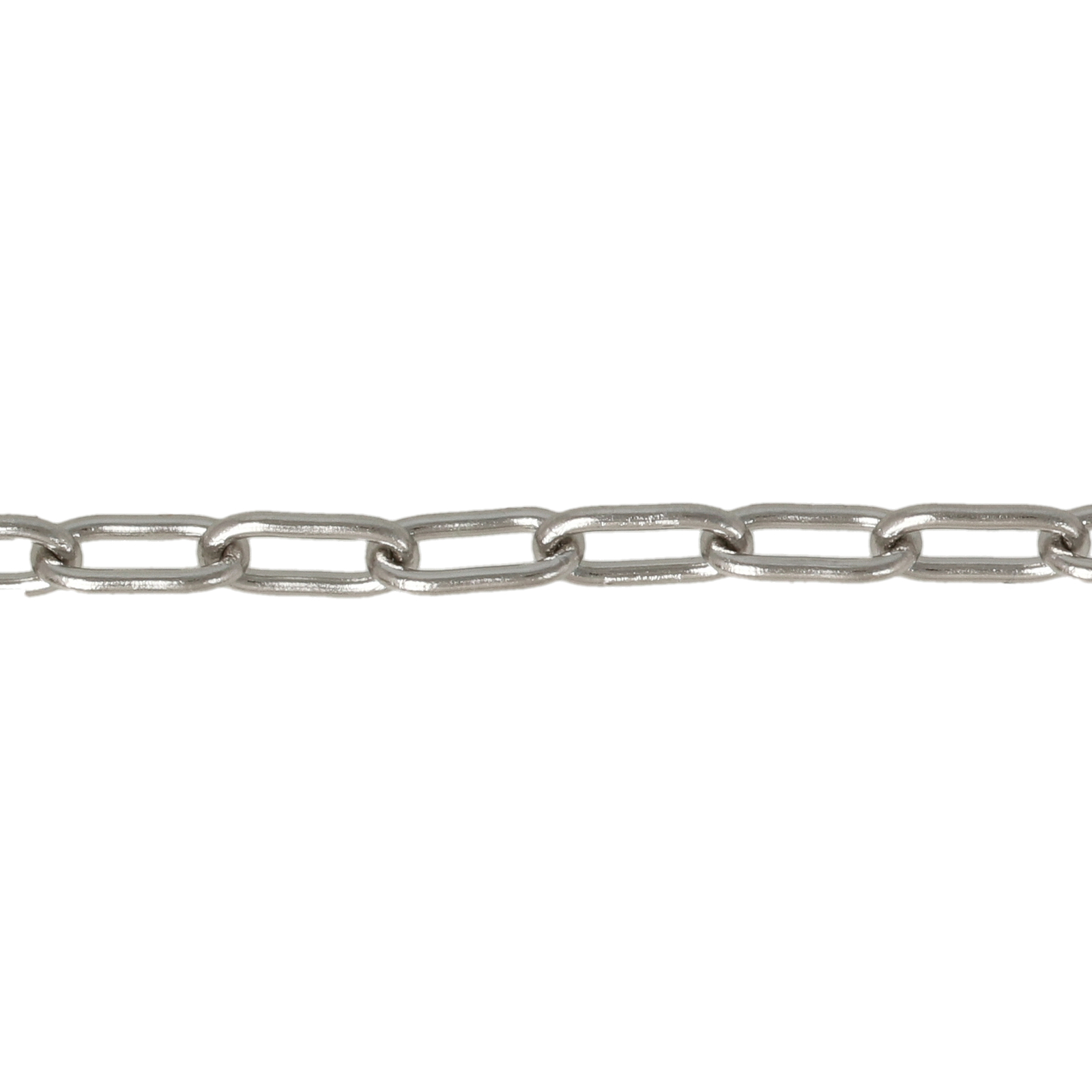 stainless steel oval chain 6x2,5mm - wire 0,6mm | 1mt