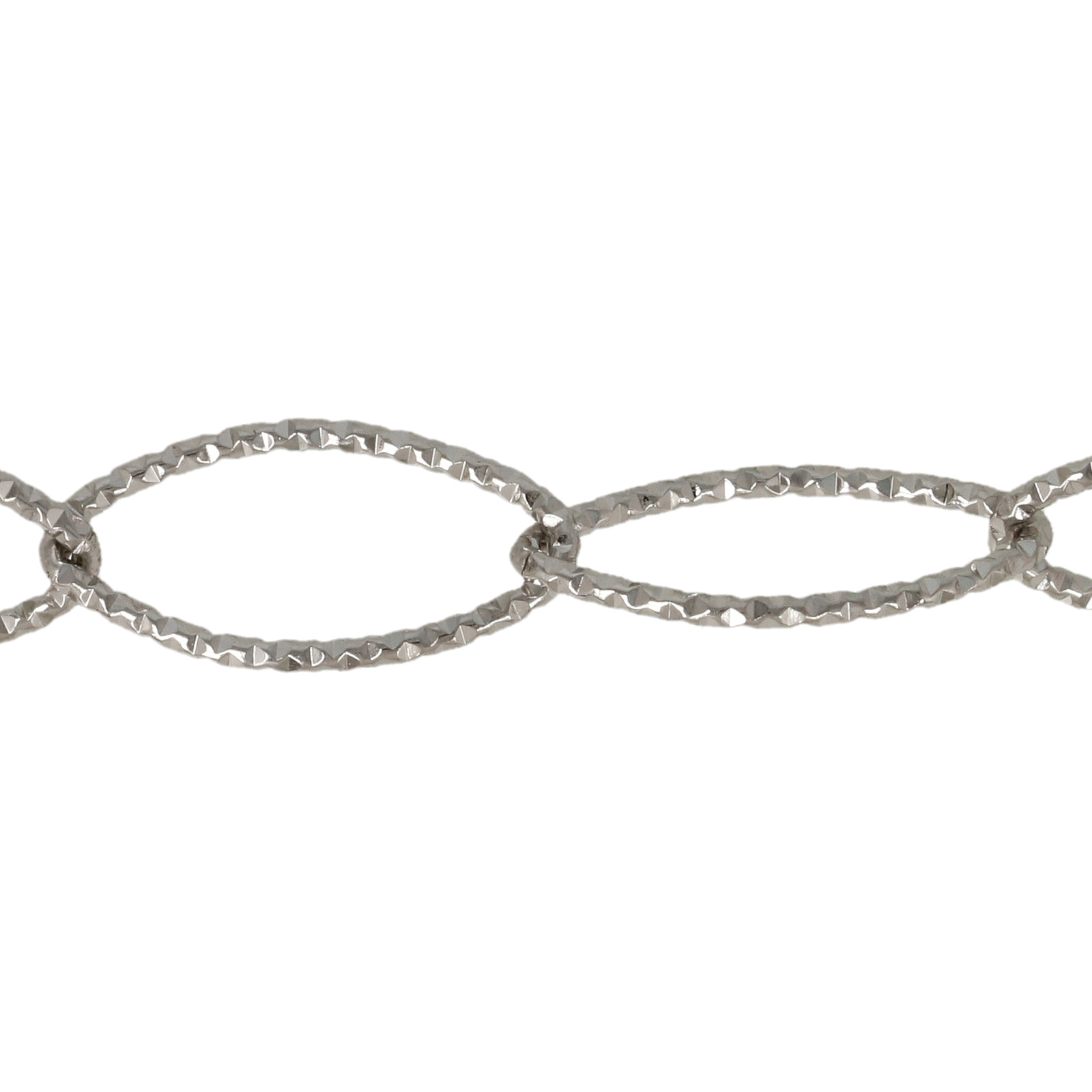 stainless steel navette chain 15,5x8mm - wire 1mm | 1mt