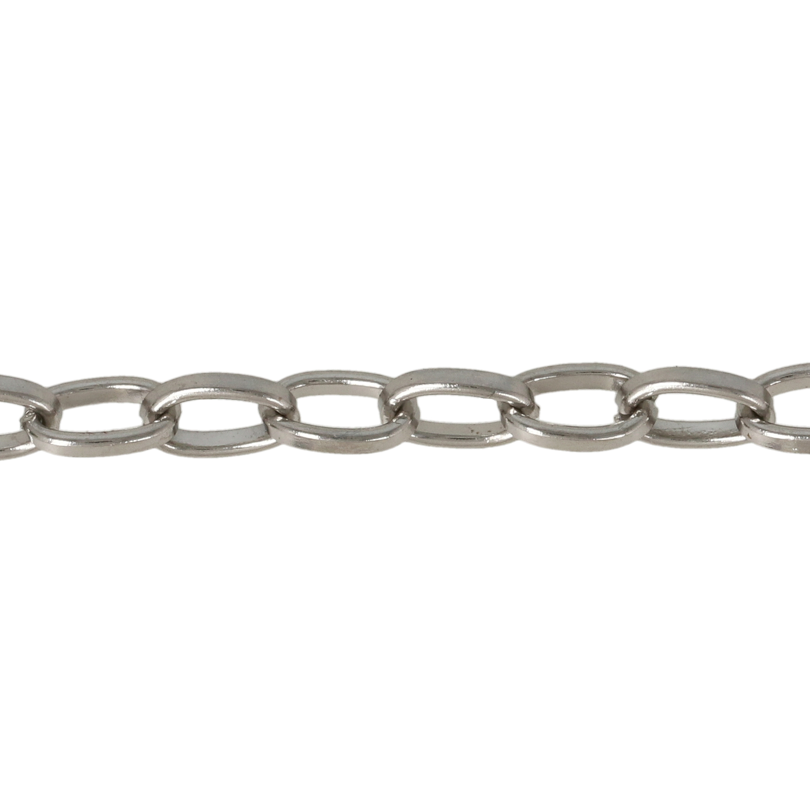 stainless steel oval flat chain 6x4mm | 1mt