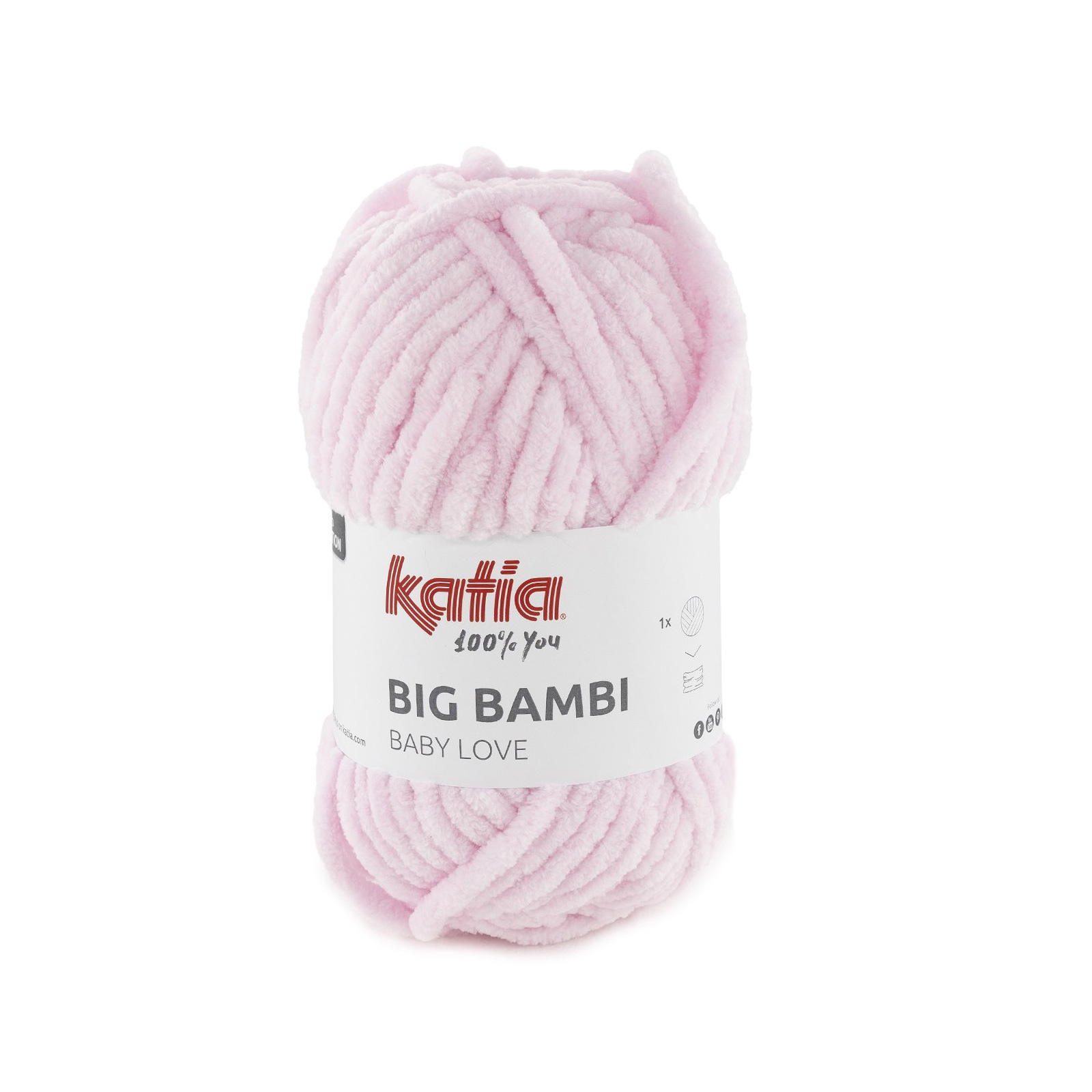 katia big bambi - pink (103) - 200gr (80mt) | 1pc