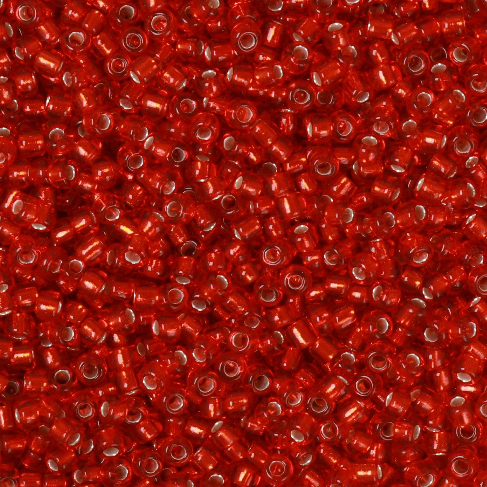 semini by hobbyperline rocailles 8/0 - silver-lined light siam | 30gr