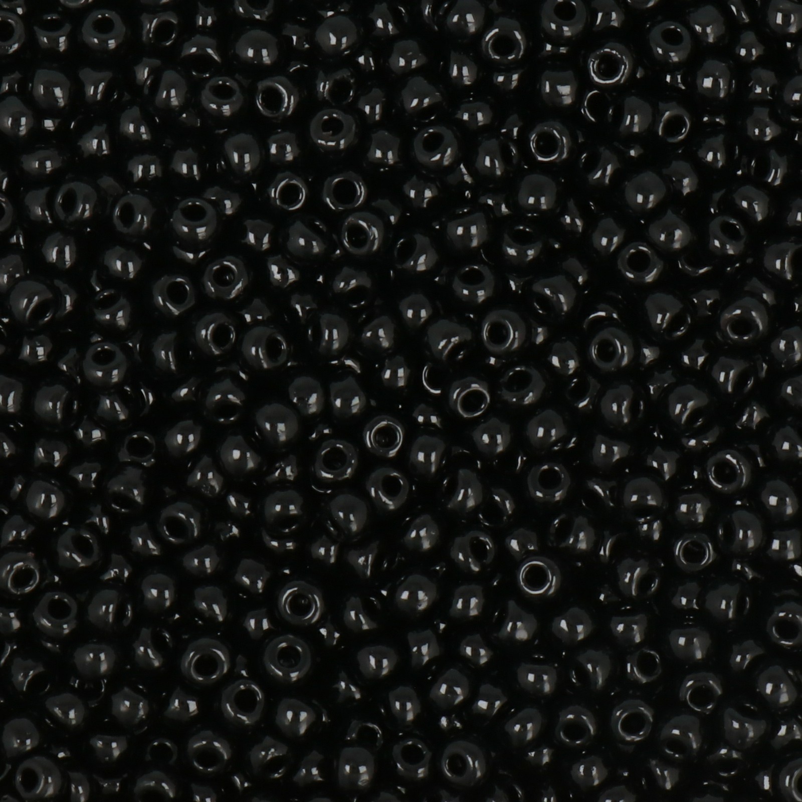 semini by hobbyperline rocailles 8/0 - opaque black | 30gr
