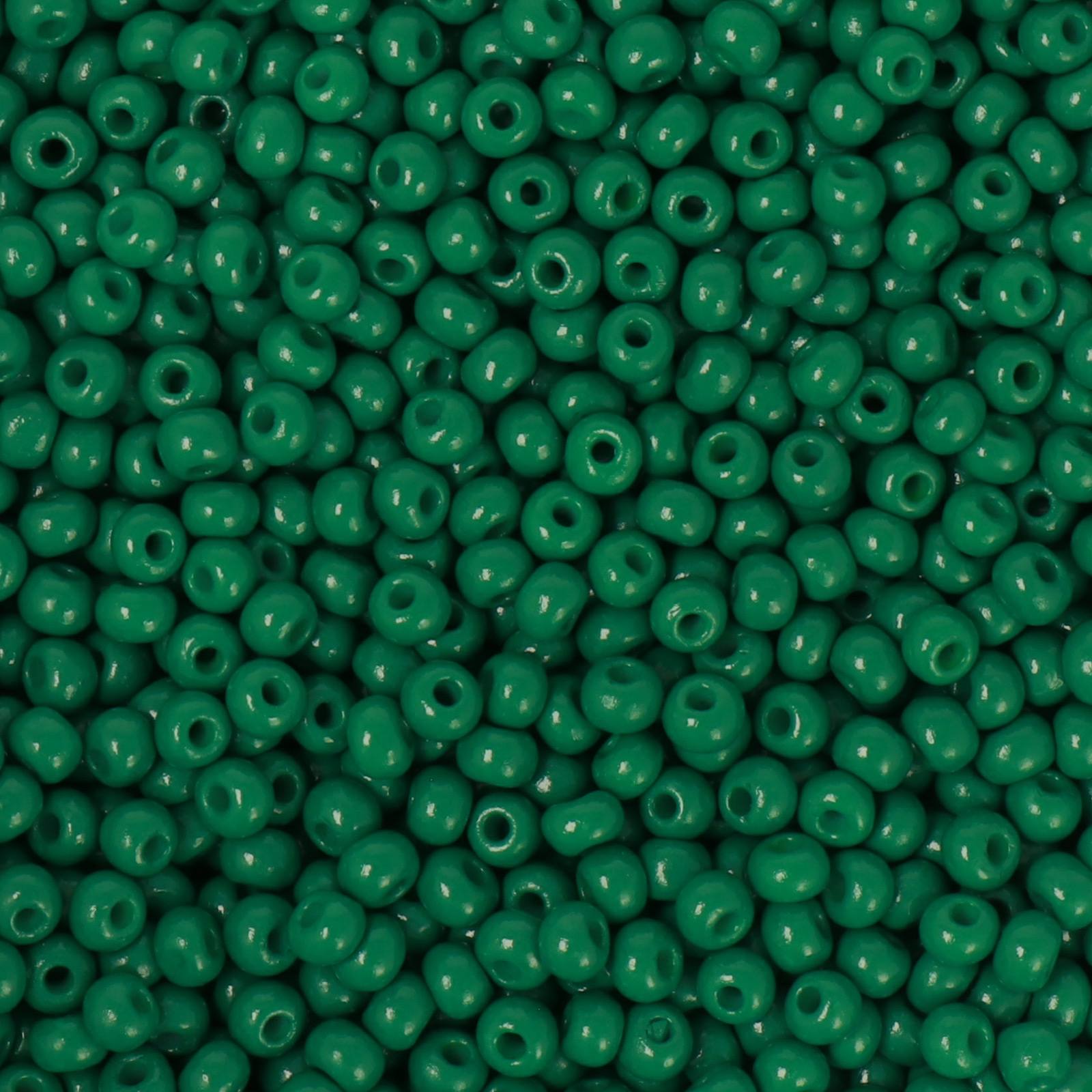 semini by hobbyperline rocailles 8/0 - opaque dark green | 30gr