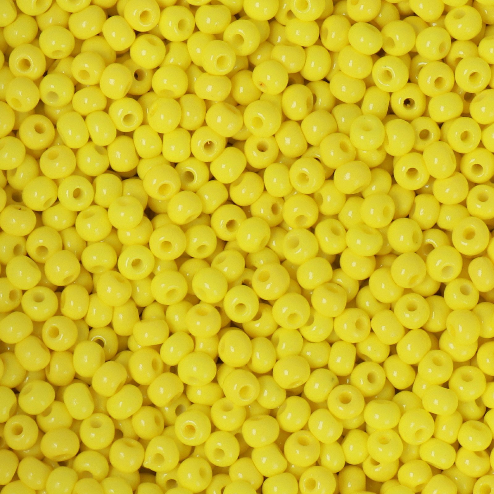 semini by hobbyperline rocailles 8/0 - opaque yellow lemon | 30gr