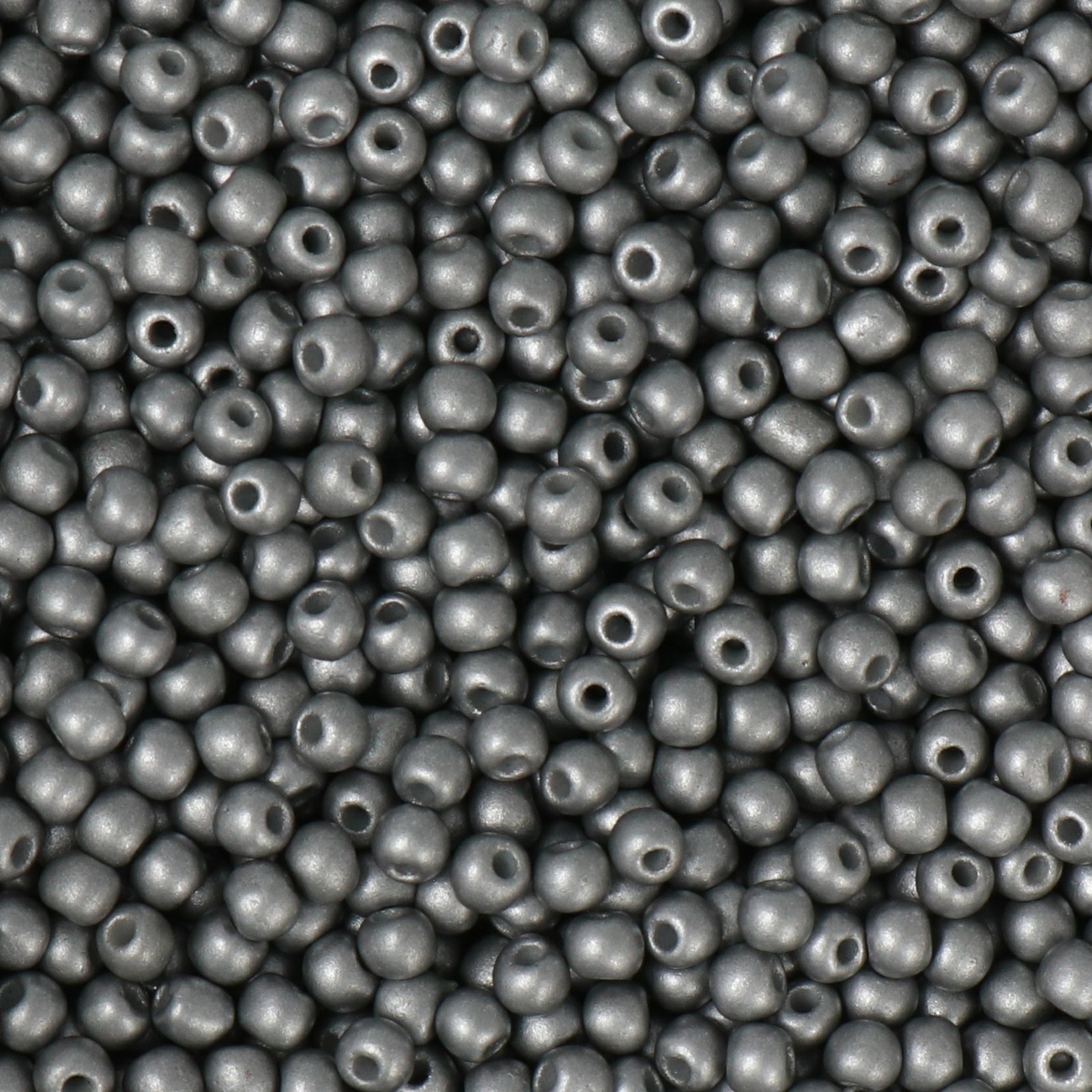 semini by hobbyperline rocailles 8/0 - metallic matte silver | 30gr