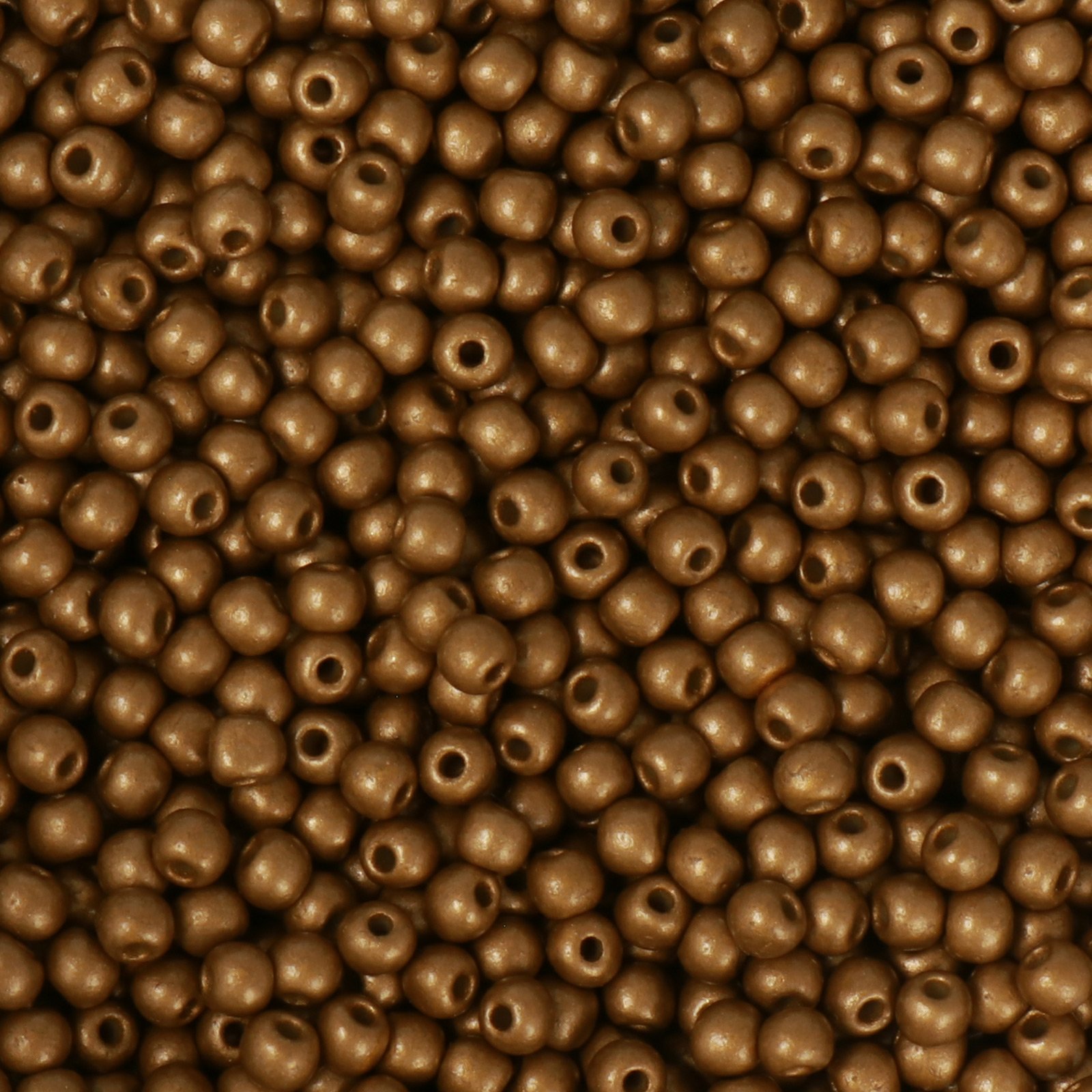 semini by hobbyperline rocailles 8/0 - metallic matte caramel bronze | 30gr