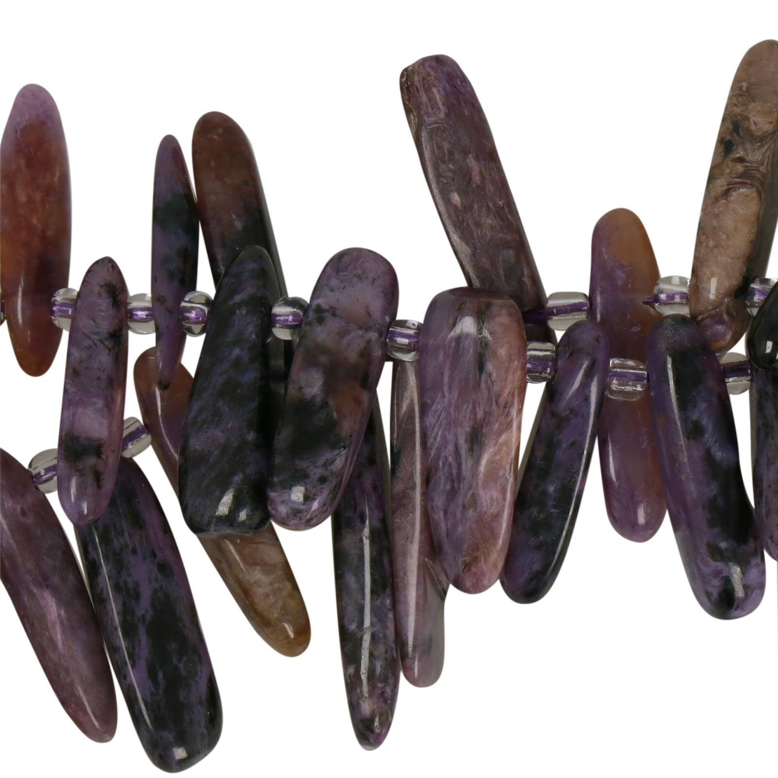 charoite stick abgestuft 10-25mm ca. | strang 38/40cm