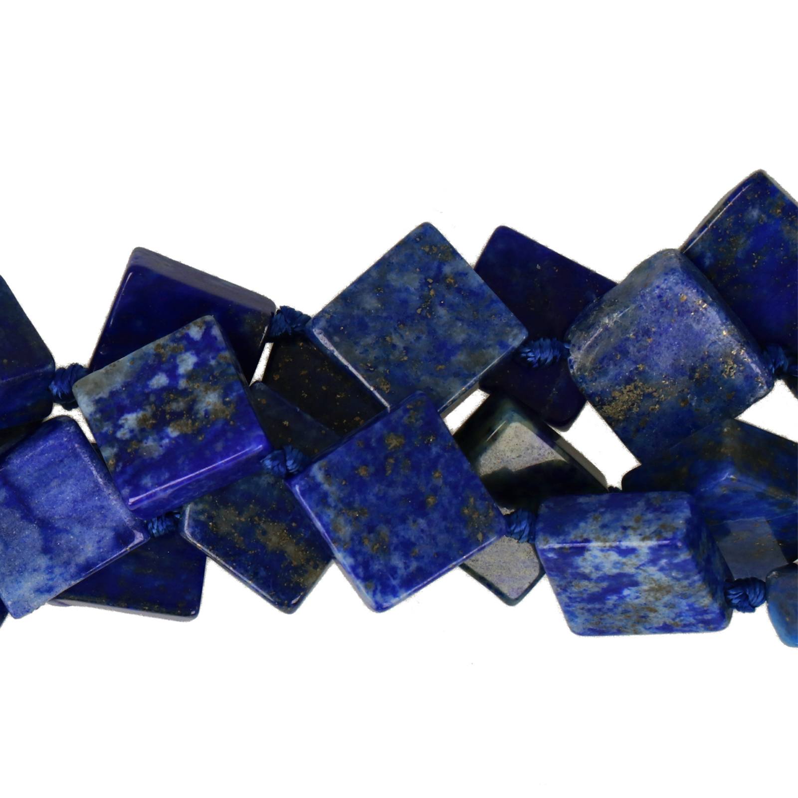 lapislazuli smooth rhombus 12mm | 15/16-inch strand