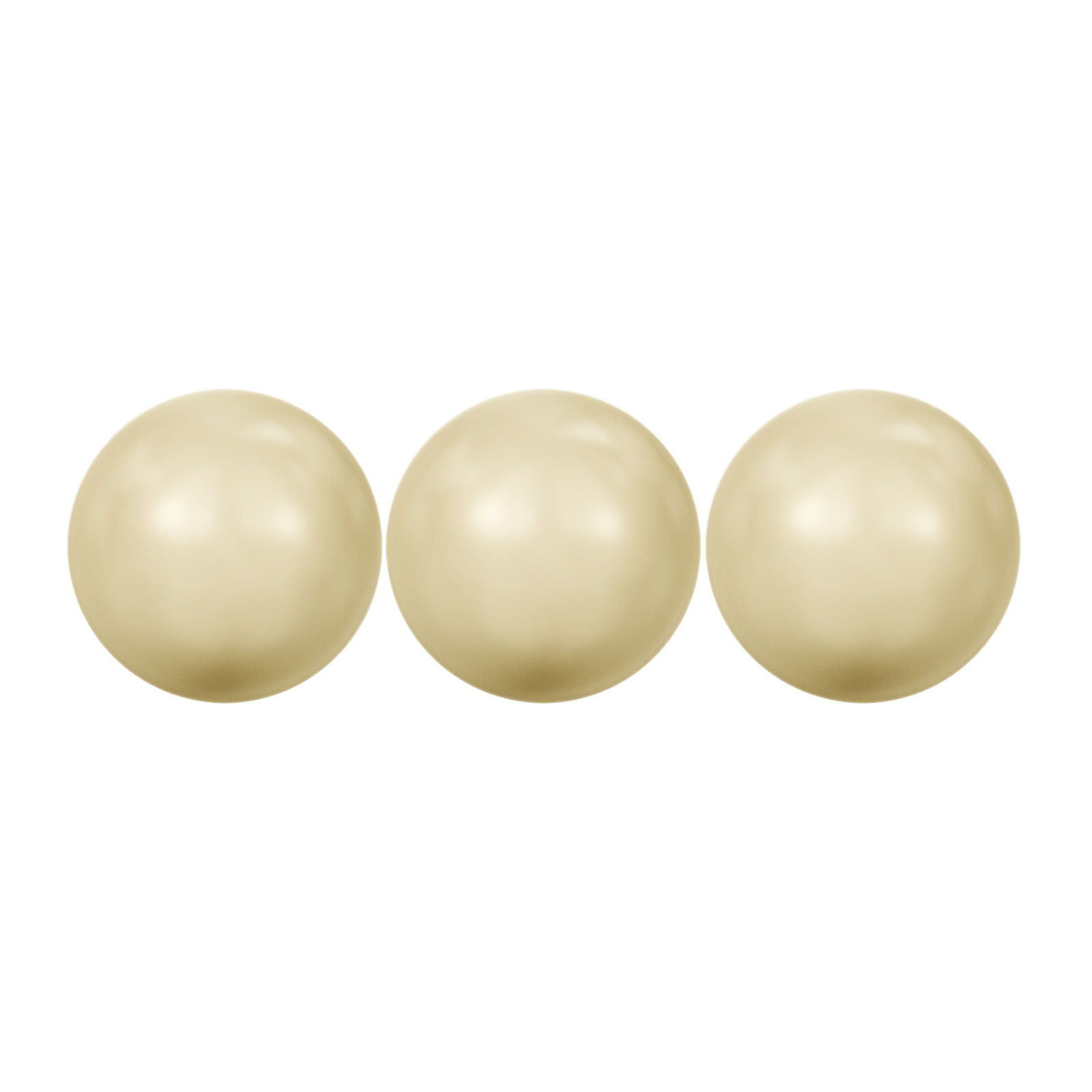 runde perlen (5810) light gold 8mm | 10st