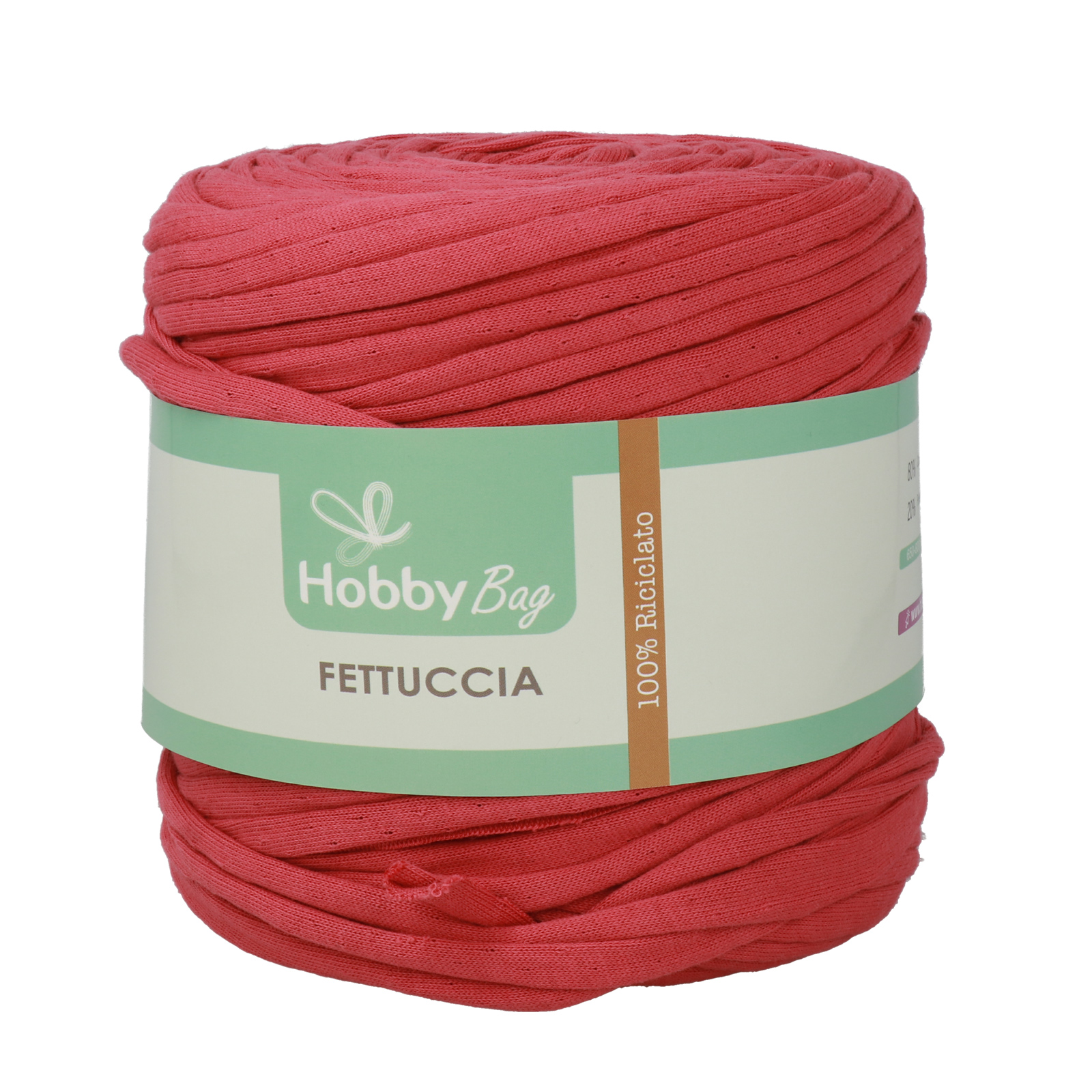 hobbybag t-shirt yarn fettuccia - marmelade - 500-800gr (110-130mt) | 1st