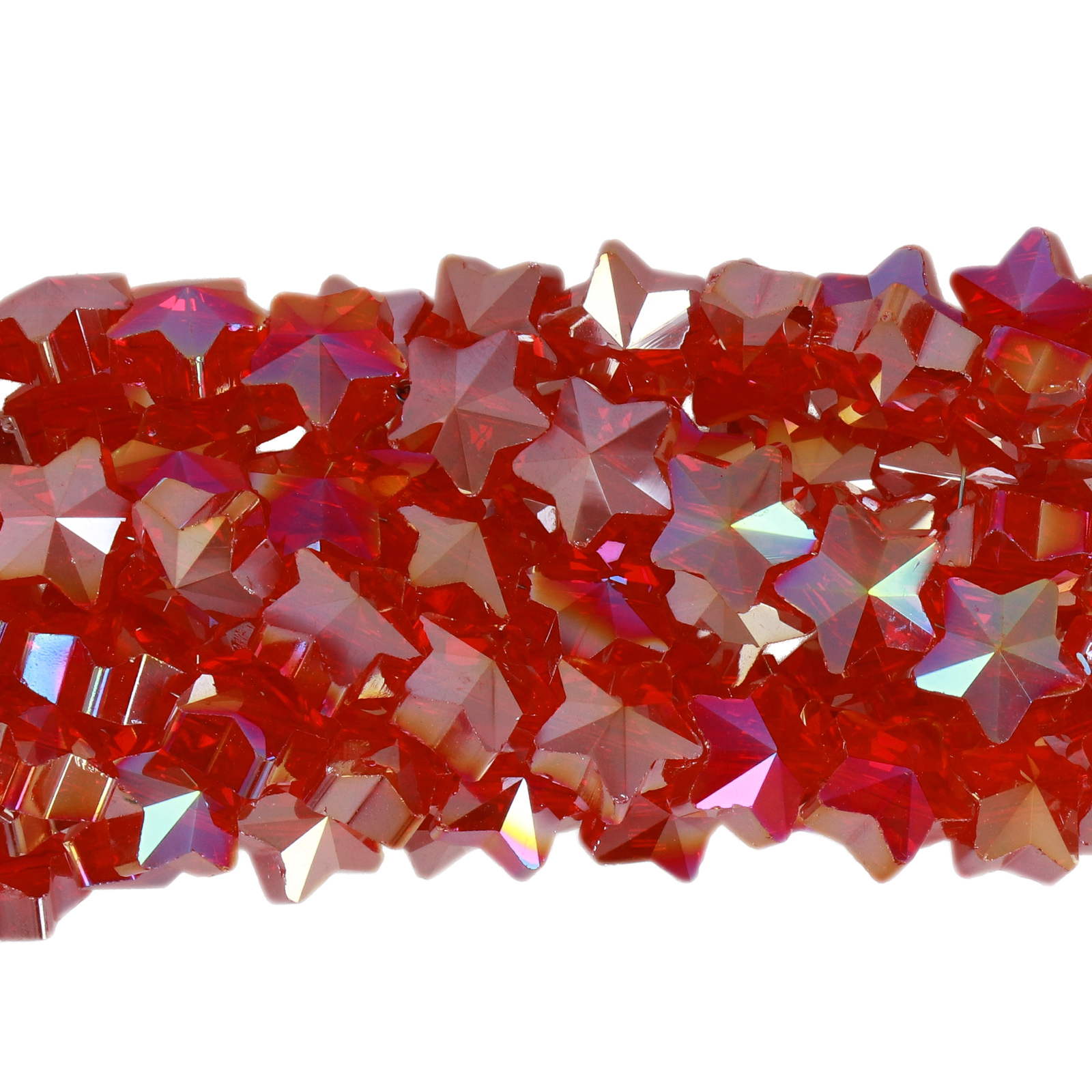 siam ab chinese crystal faceted star 8mm | 30pc