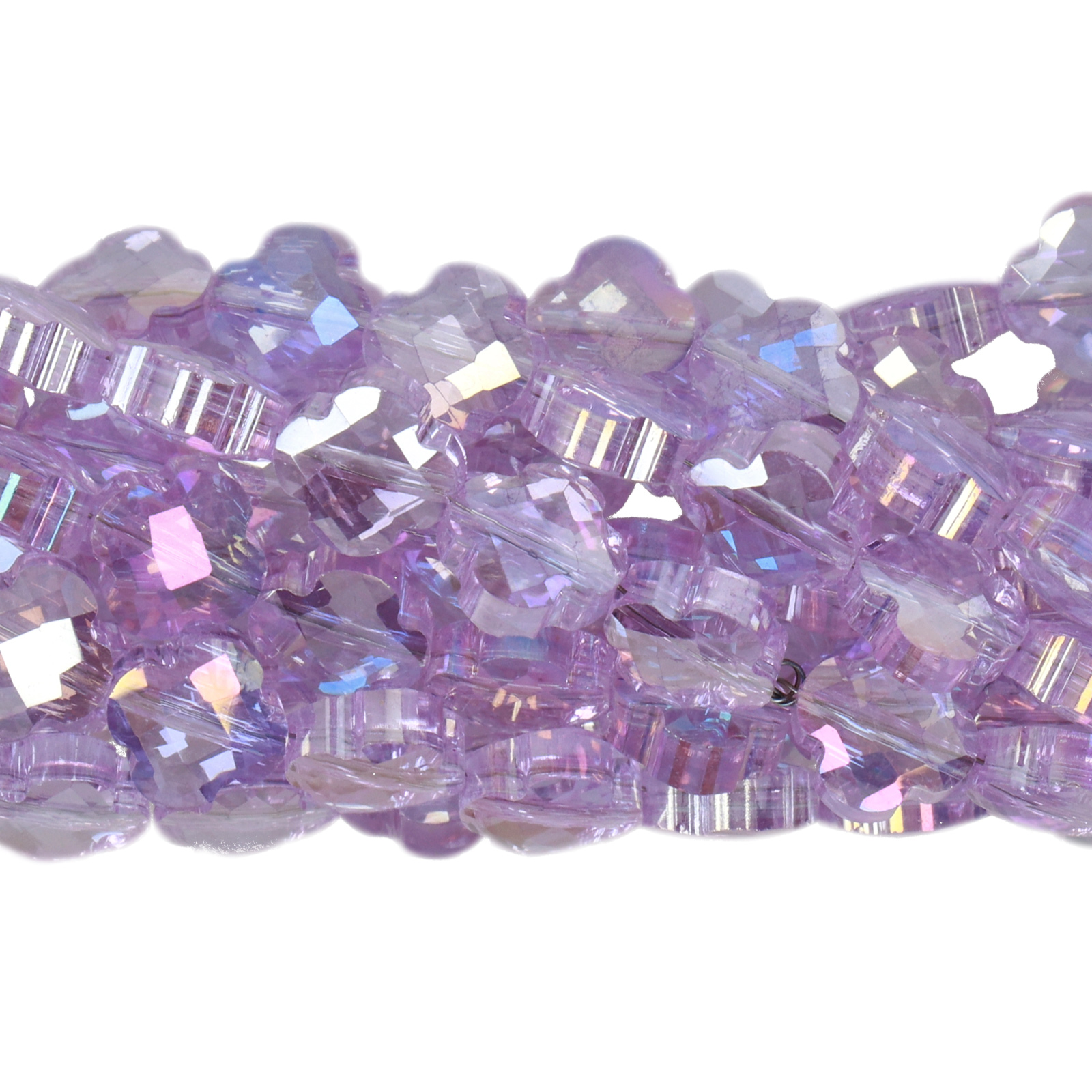chinese glasperlen facettiertes klee lavender ab 8mm | 20st