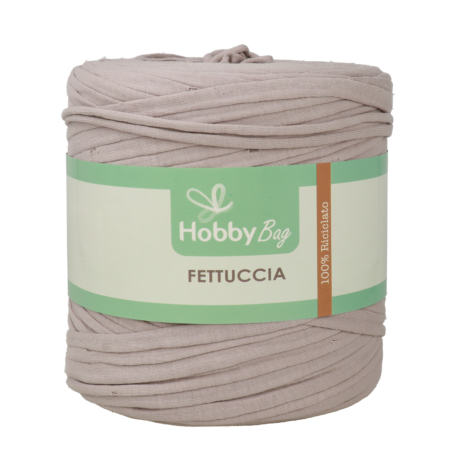 hobbybag t-shirt yarn fettuccia - weiches grau - 500-800gr (110-130mt) | 1st