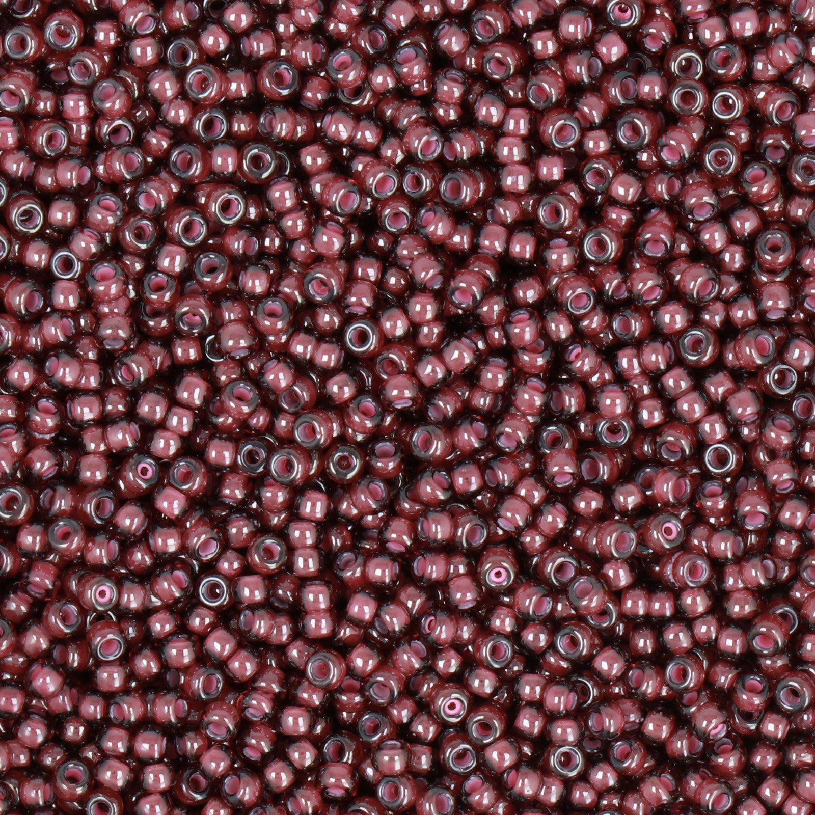 miyuki rocailles 11/0 - aubergine lined crystal (386) | 10gr