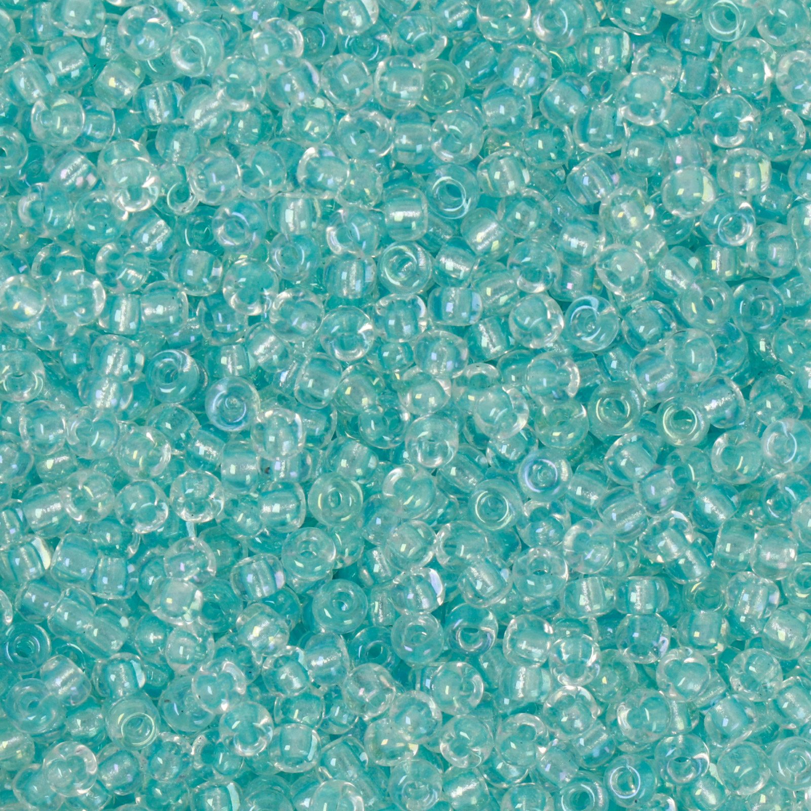 miyuki rocailles 8/0 - soft aqua lined crystal (3638) | 10gr
