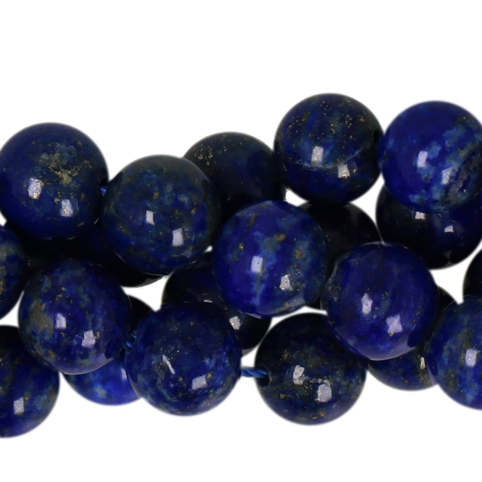 premium quality lapislazzuli smooth round 8mm | 15/16-inch strand