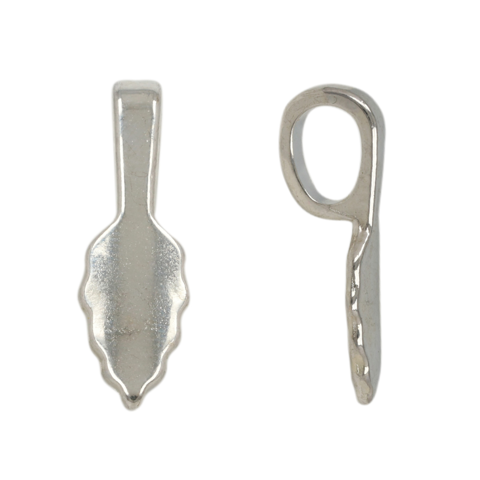 sterling silver glu-on bail 25mm | 1pc