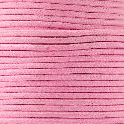 pink waxed cotton cord 2mm | 25mt
