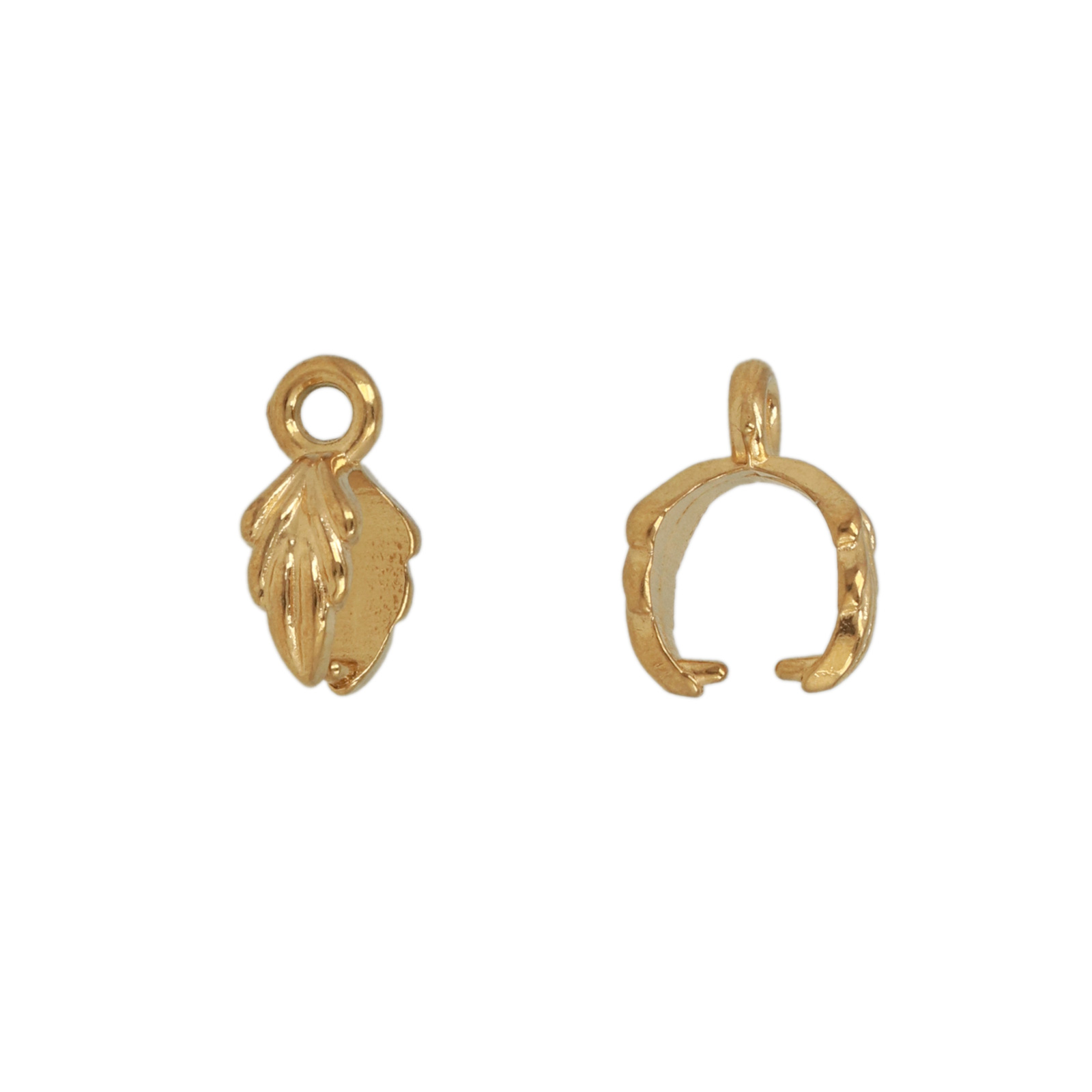gold plated stainless steel bail 8x4mm | 2pc