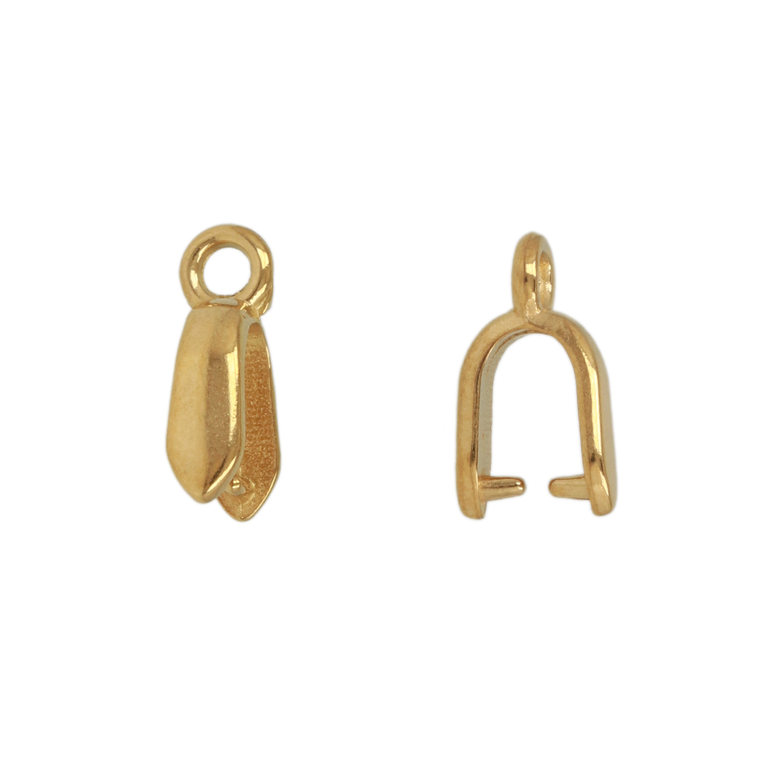 gold plated stainless steel bail 11x3mm | 2pc